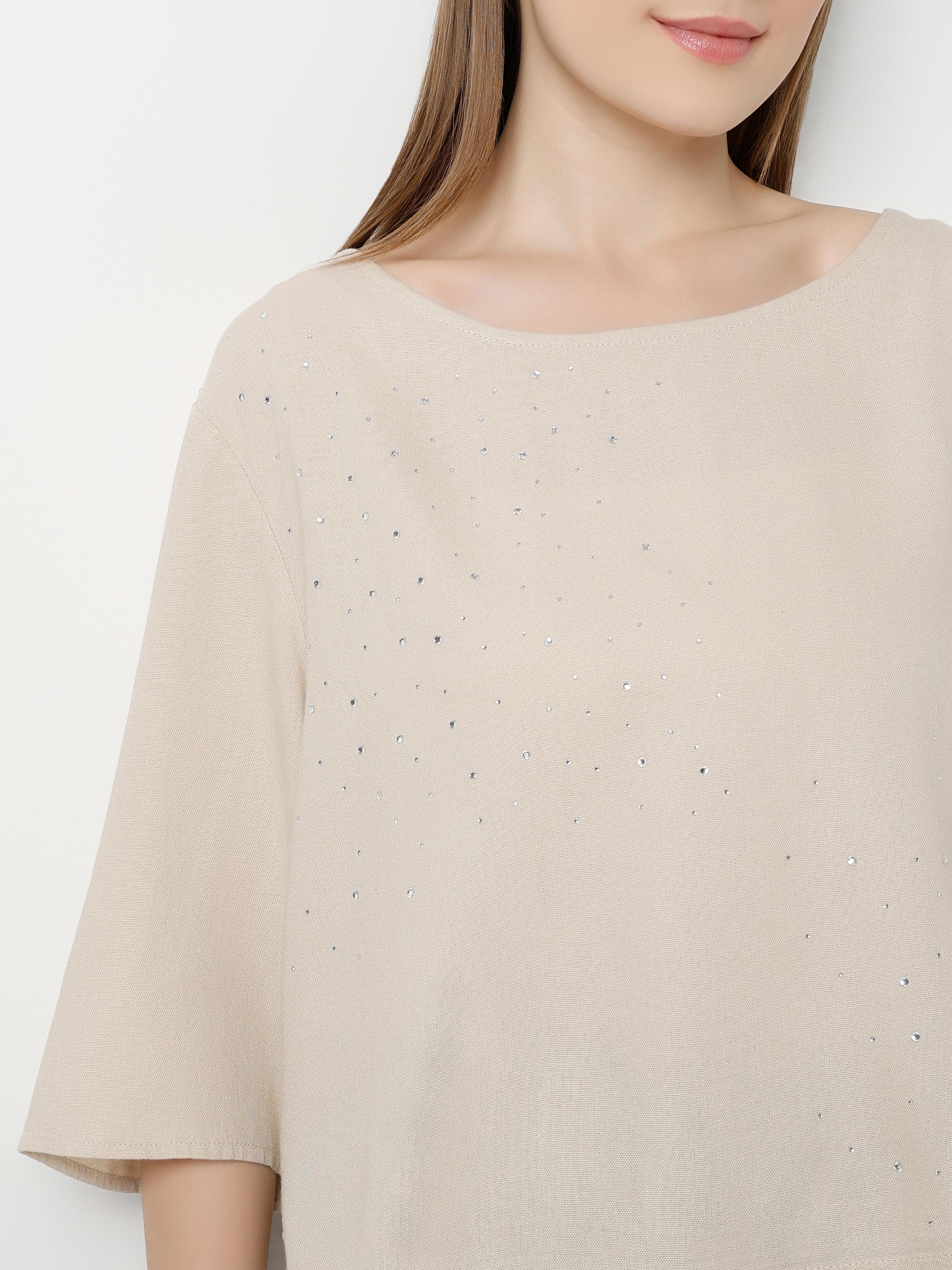 Rhinestone Detail Relaxed Top