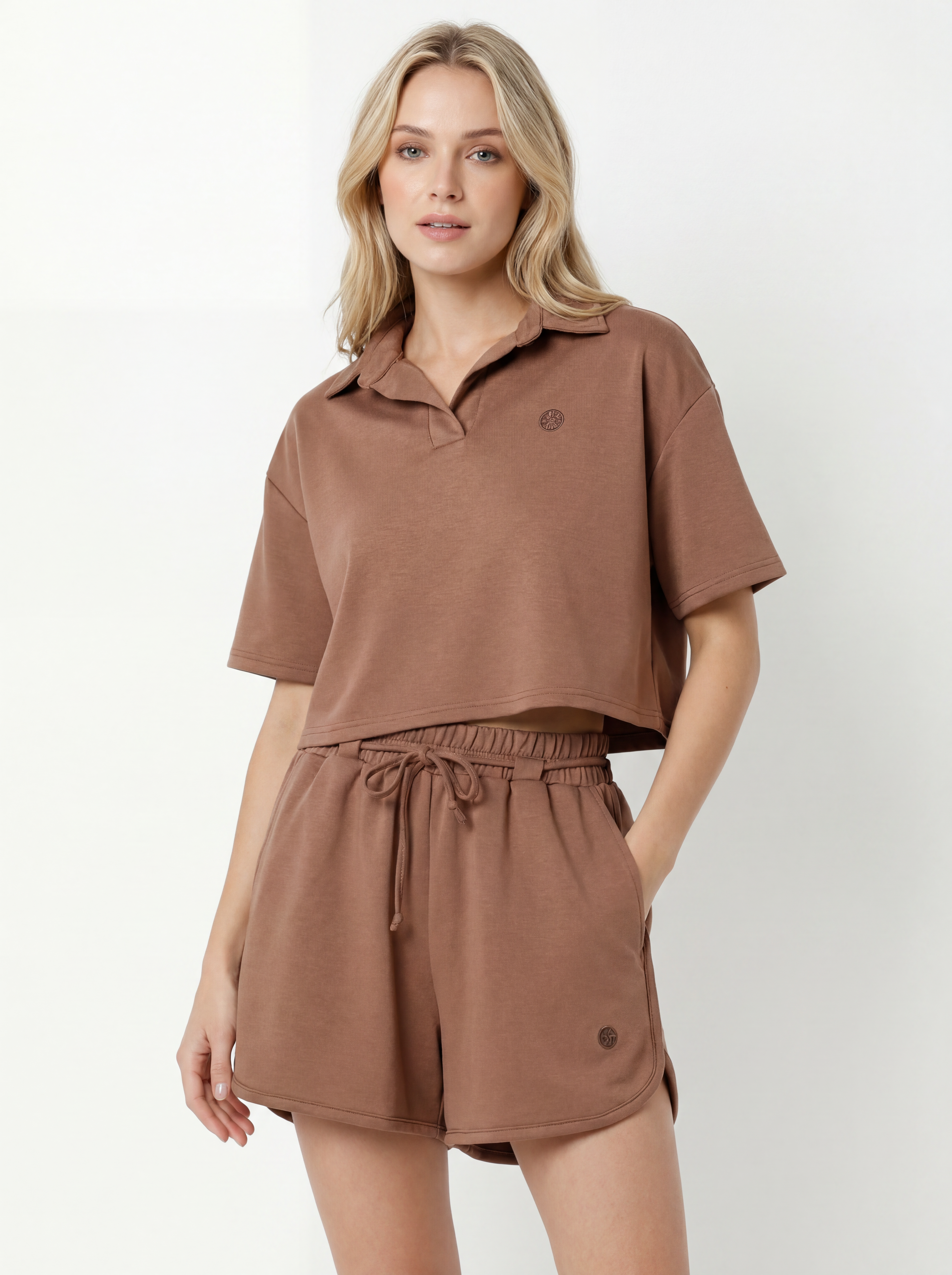 Women’s Casual Co-ord Set – Oversized T-Shirt with Shorts