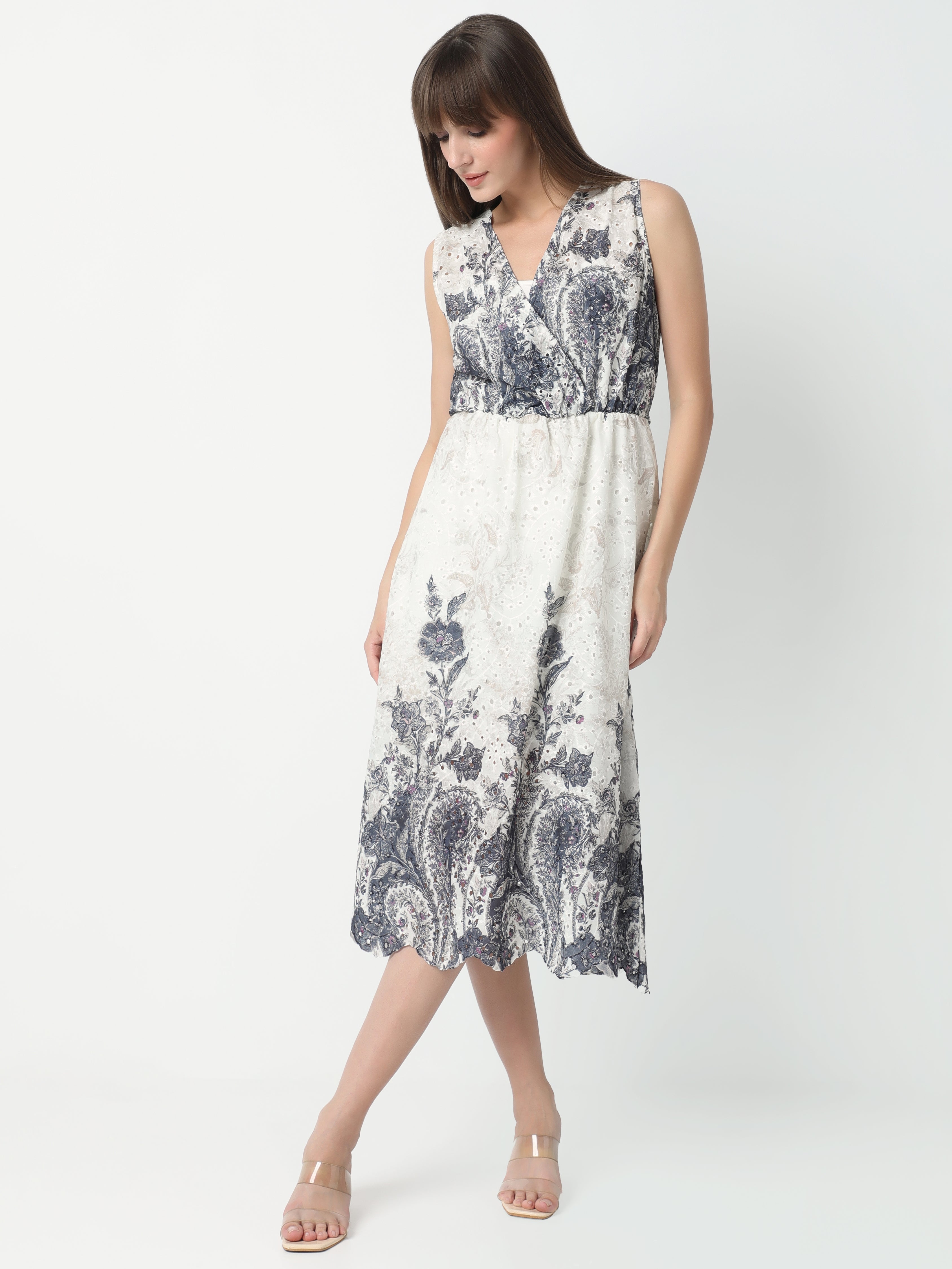 Bloom Muse Wrap Midi Dress