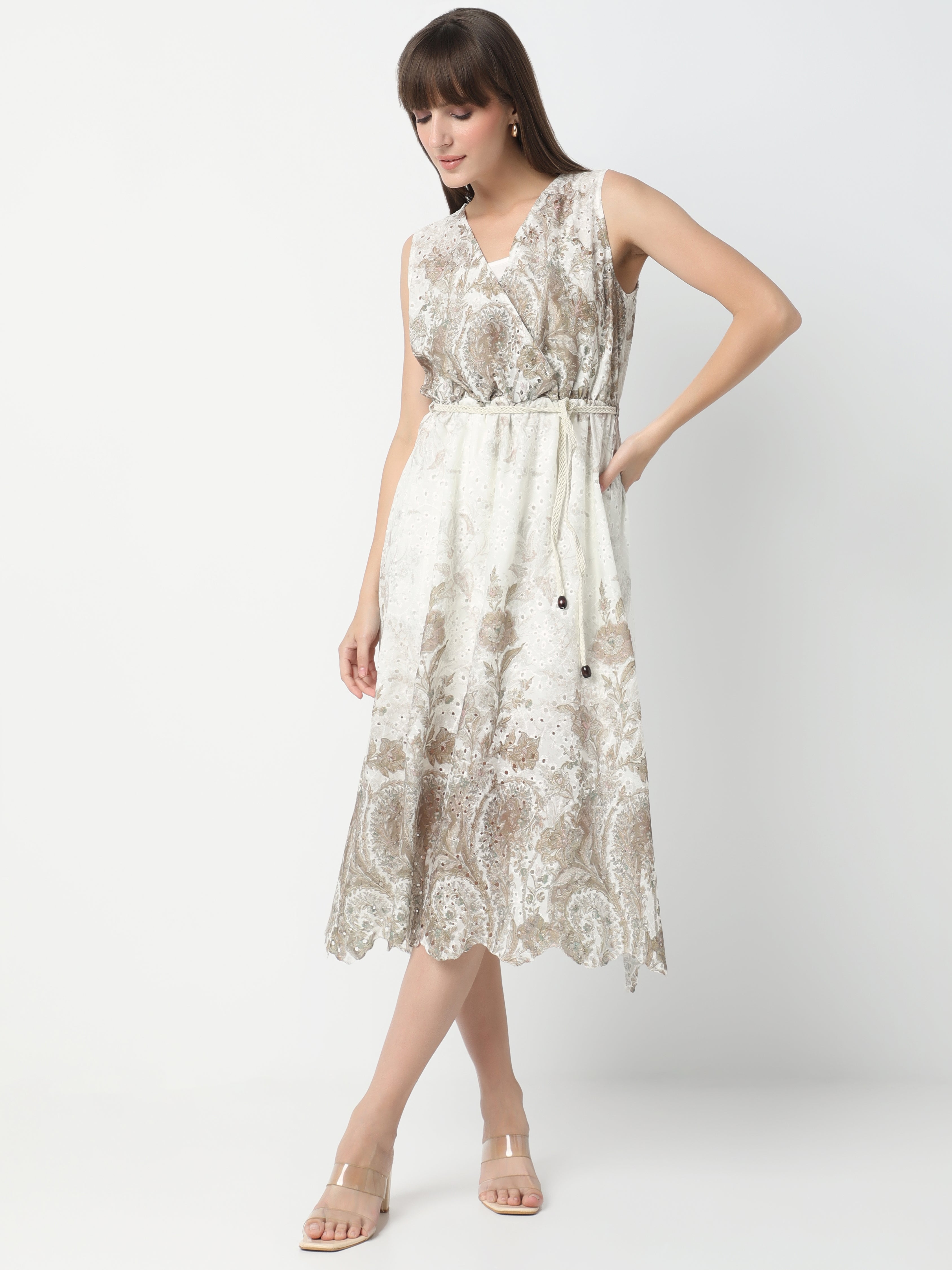Bloom Muse Wrap Midi Dress