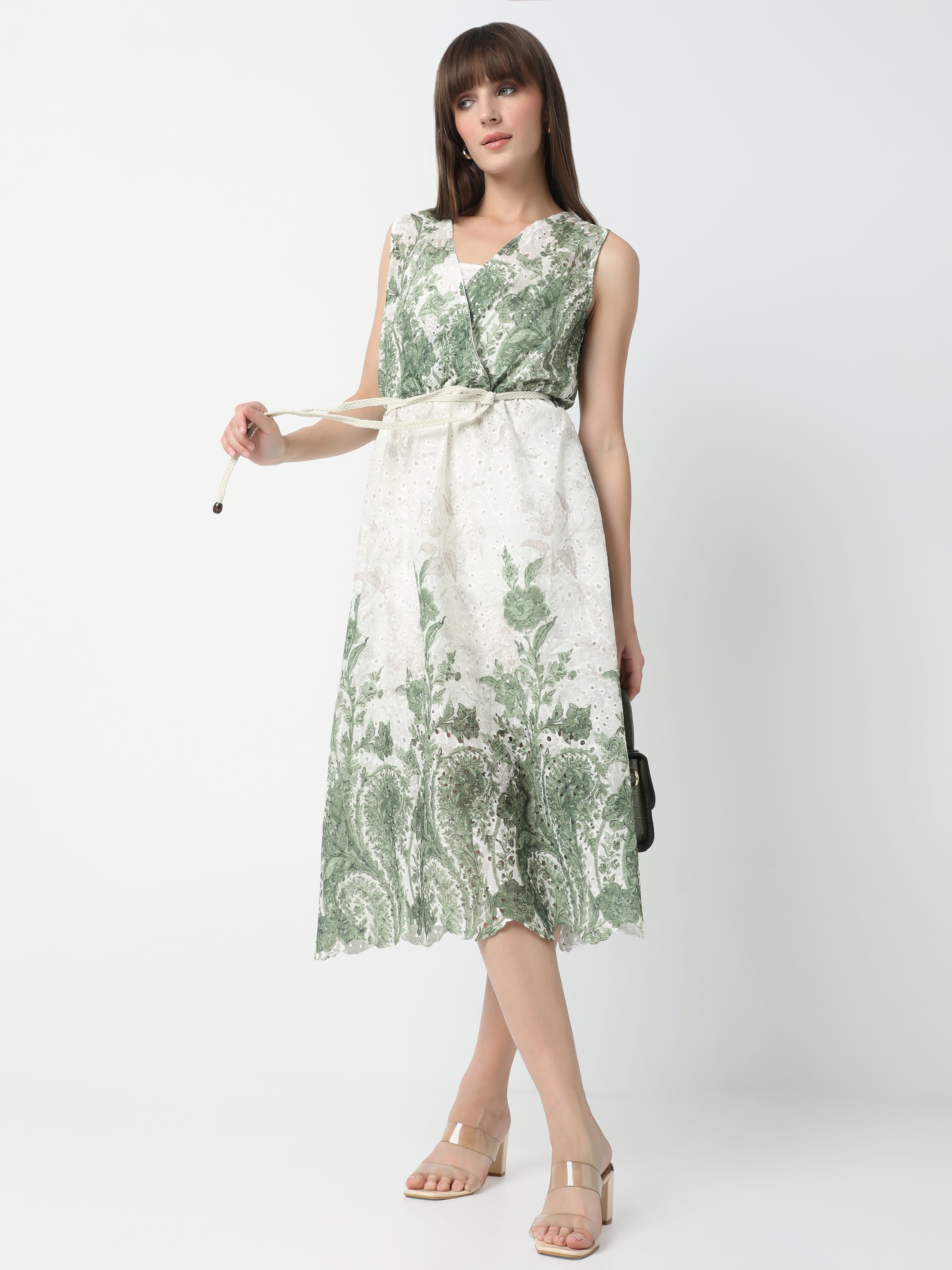 Bloom Muse Wrap Midi Dress