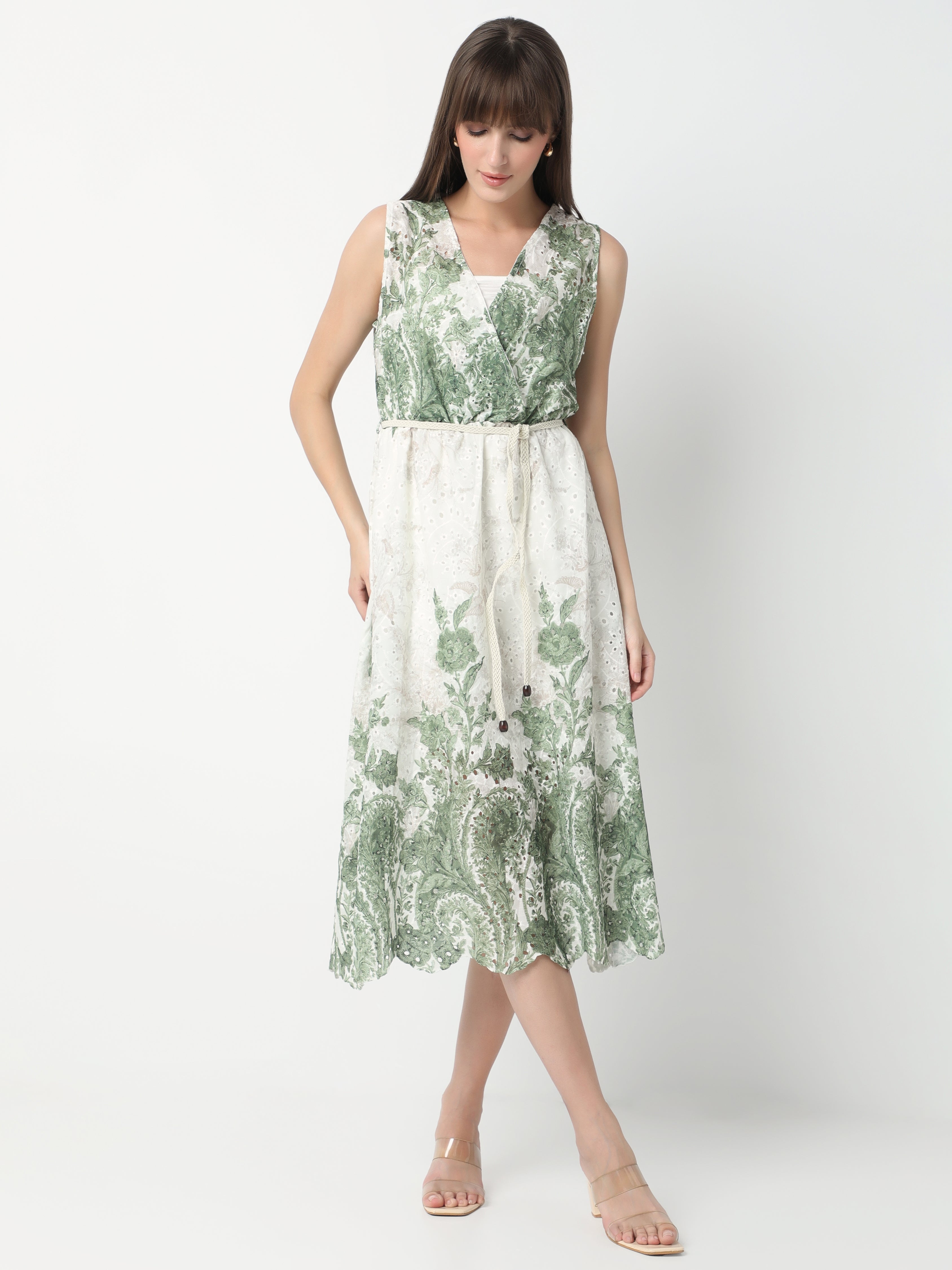 Bloom Muse Wrap Midi Dress