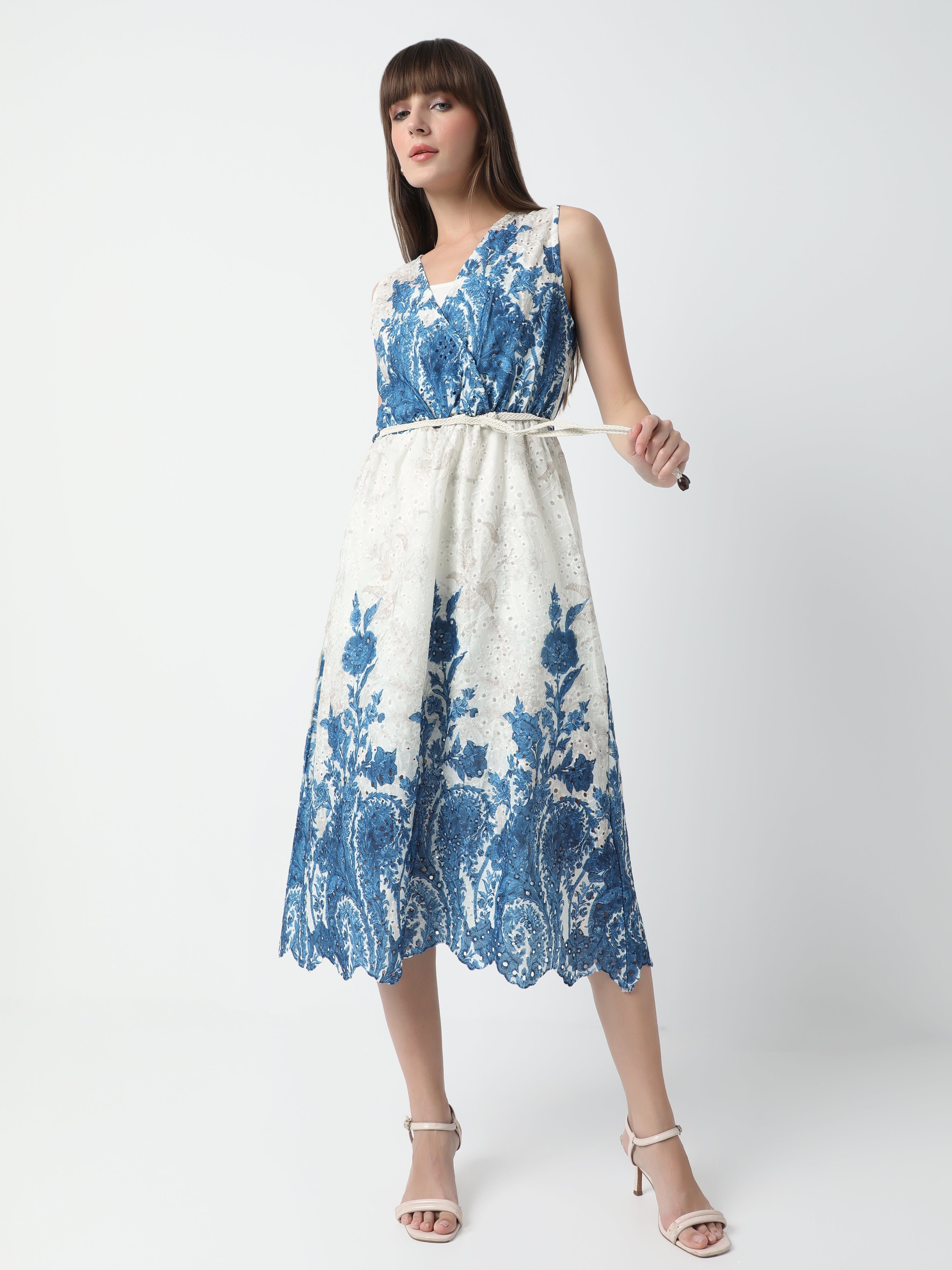 Bloom Muse Wrap Midi Dress