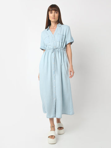 Everyday Ease Shirt Maxi Dress