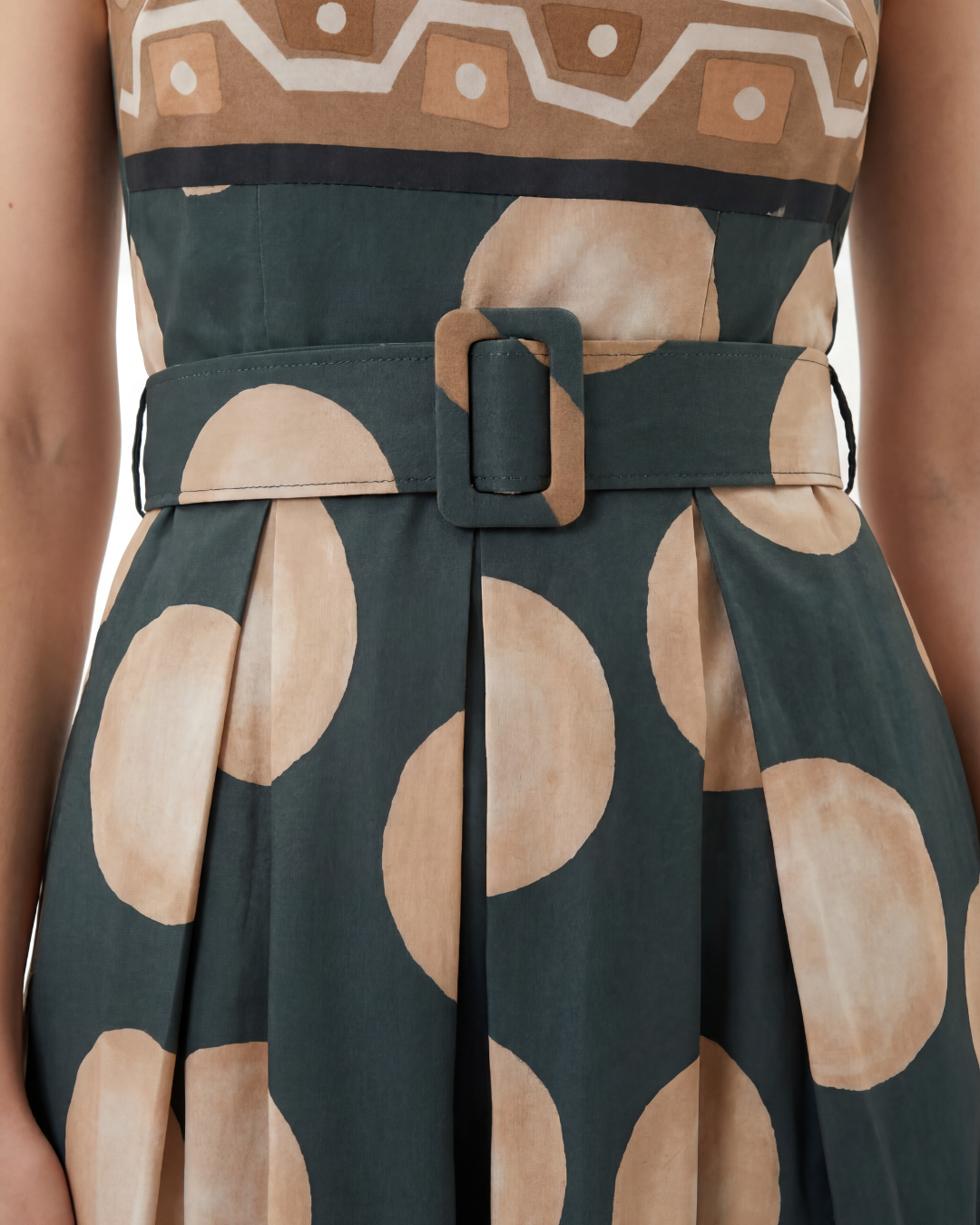 Printed Strapless Maxi Dress