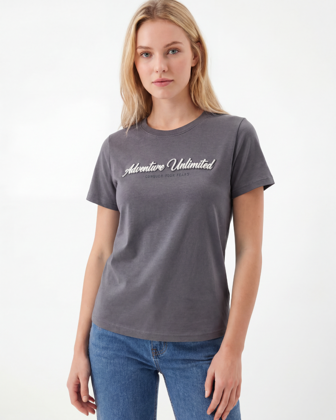 Adventure Unlimited Slogan Tee