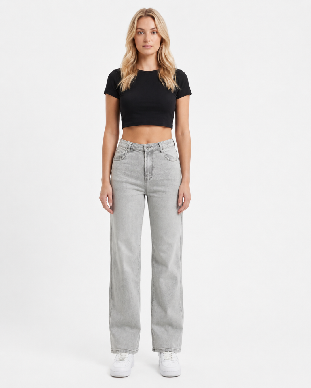 Straight-Leg High-Rise Jeans