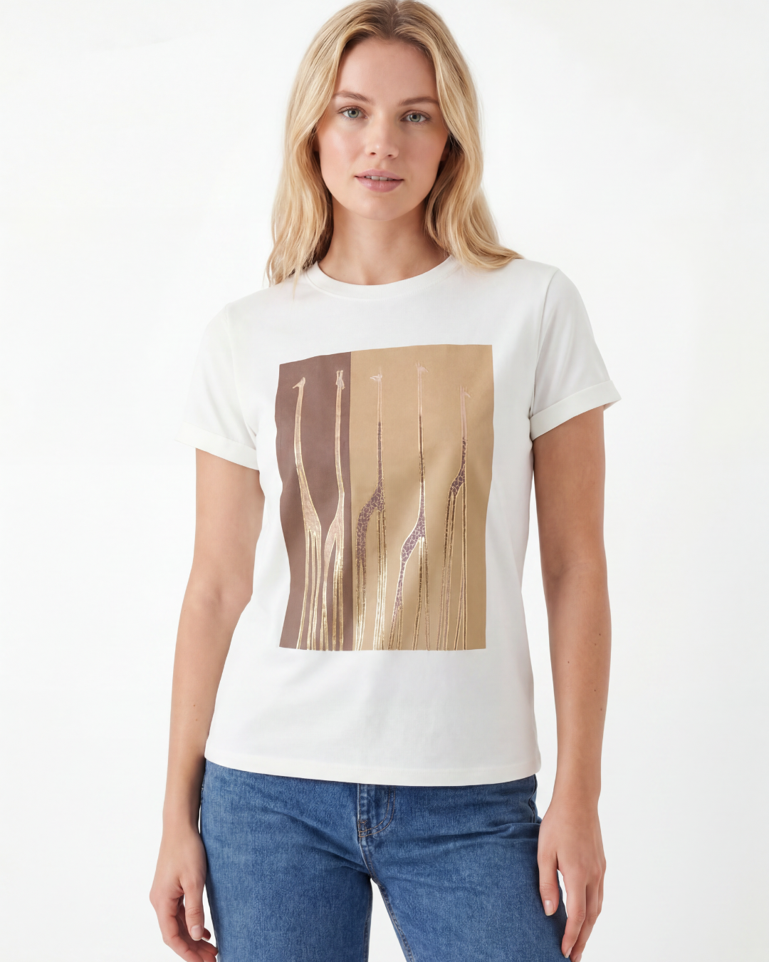 Giraffe Silhouette Print Tee