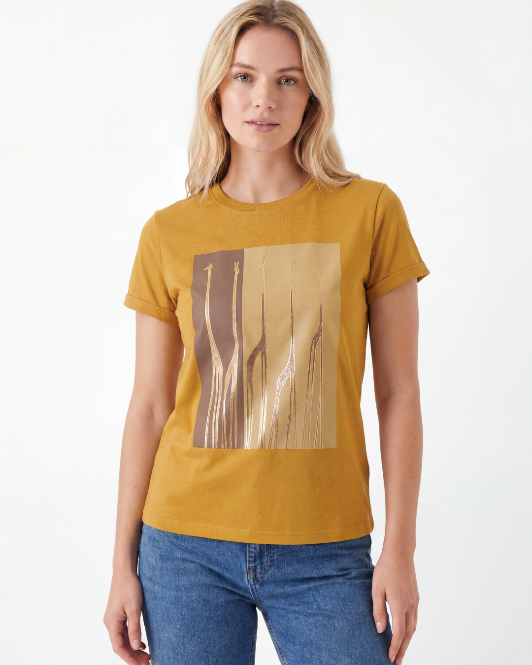 Giraffe Silhouette Print Tee