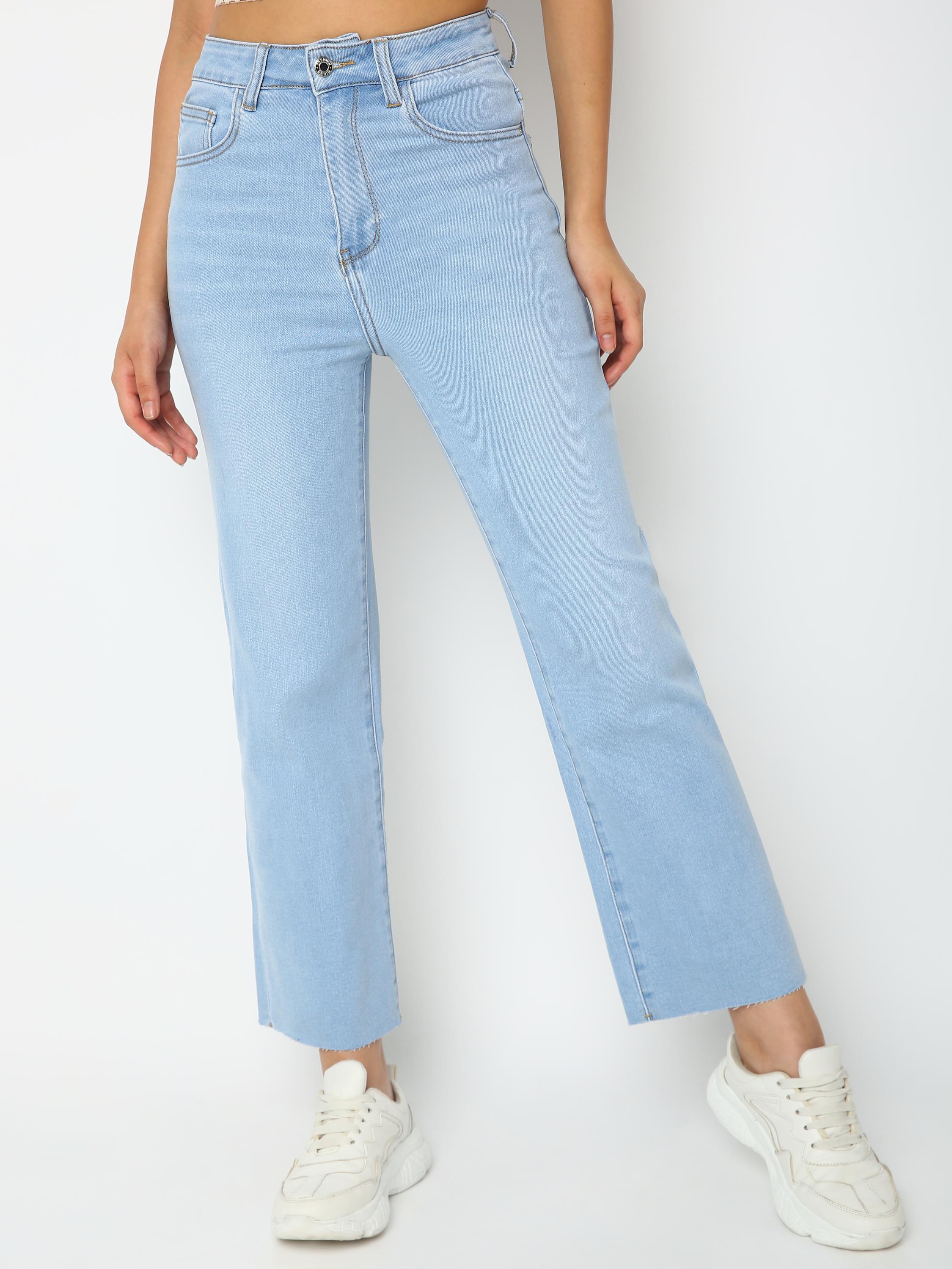 High-Rise Wide-Leg Cropped Jeans
