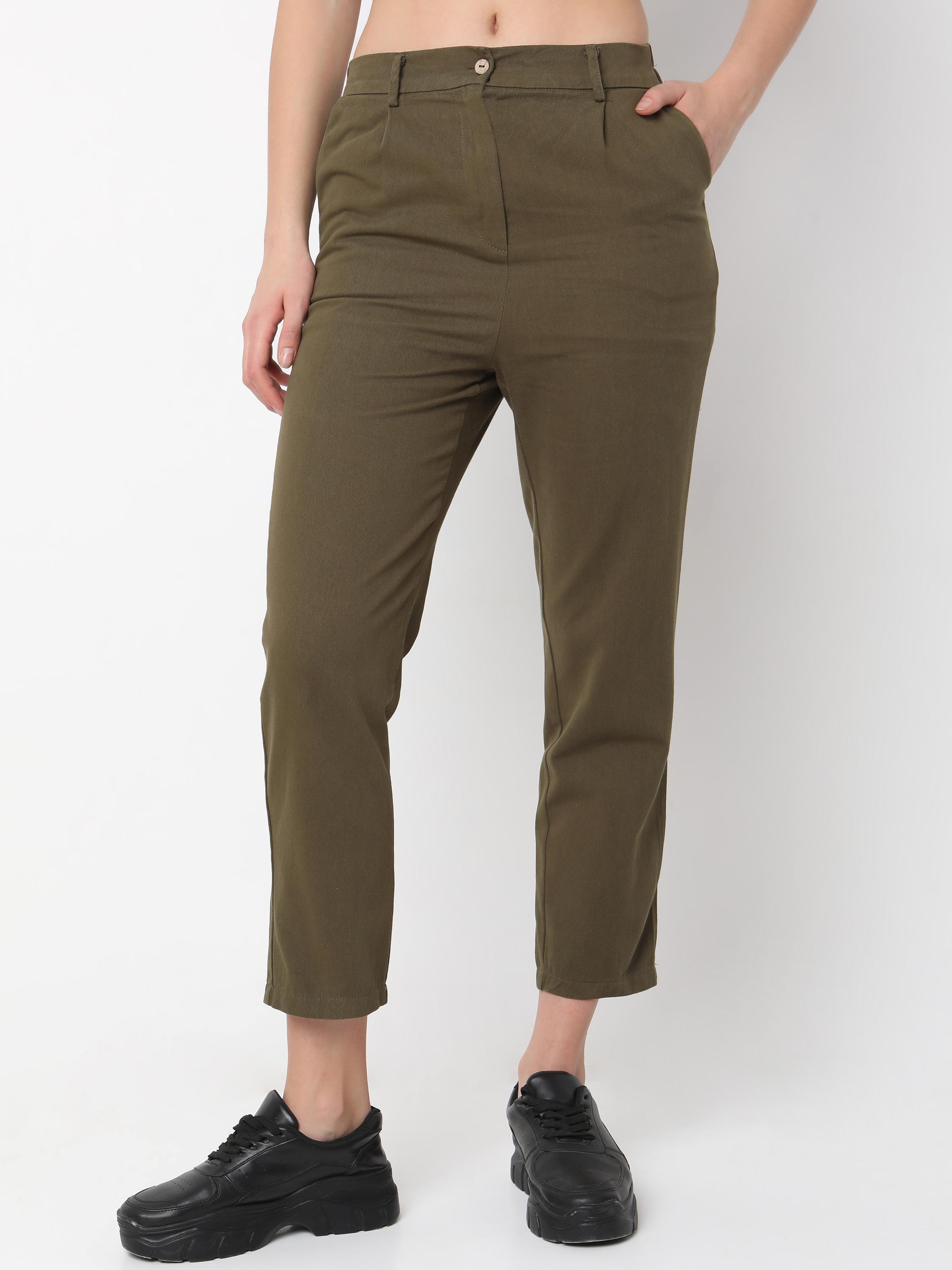Slim Tapered Cropped Chino Trousers
