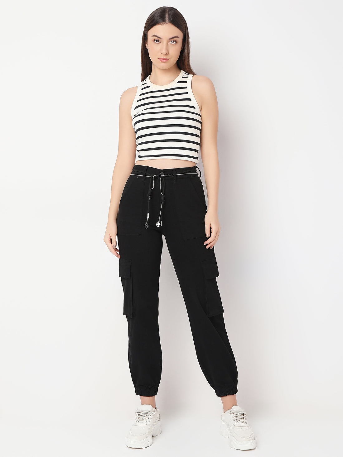 Women’s Black Casual Cargo Pants