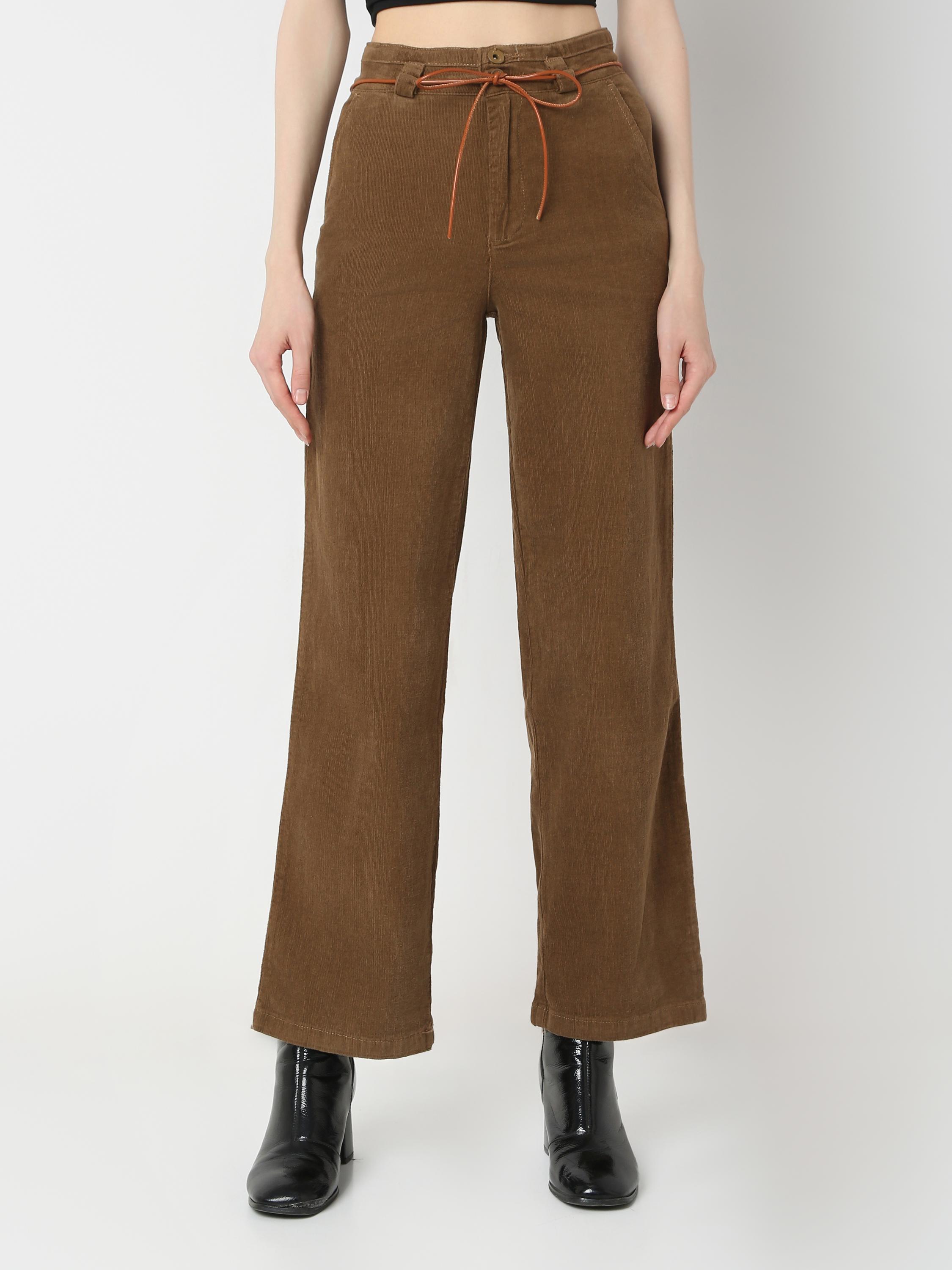 Wide-Leg Corduroy Trousers