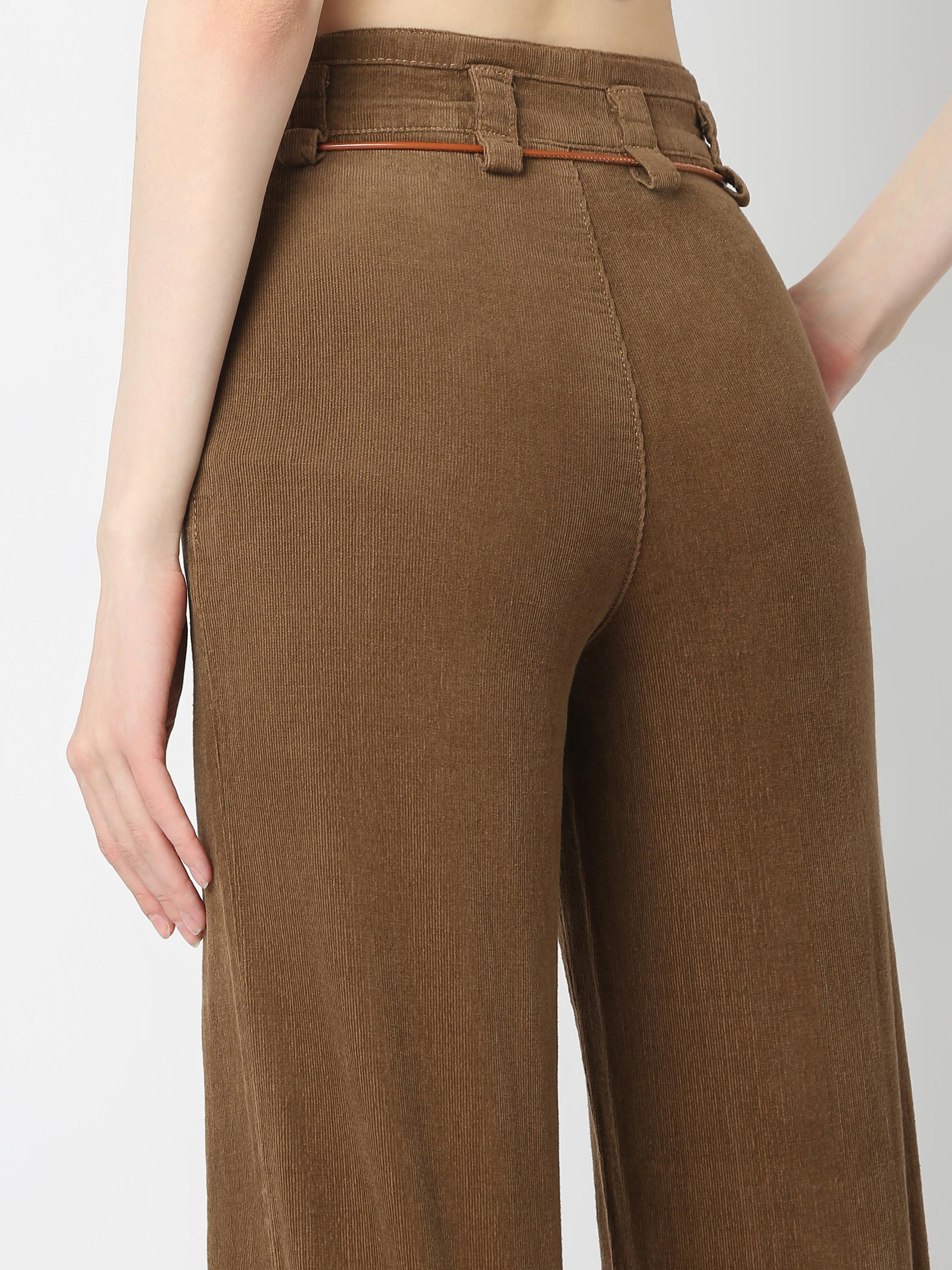 Wide-Leg Corduroy Trousers