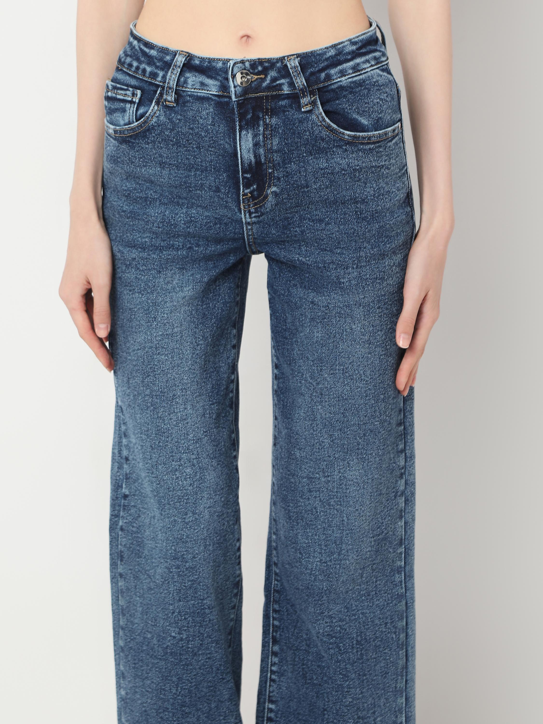 High-Rise Wide-Leg Denim Jeans