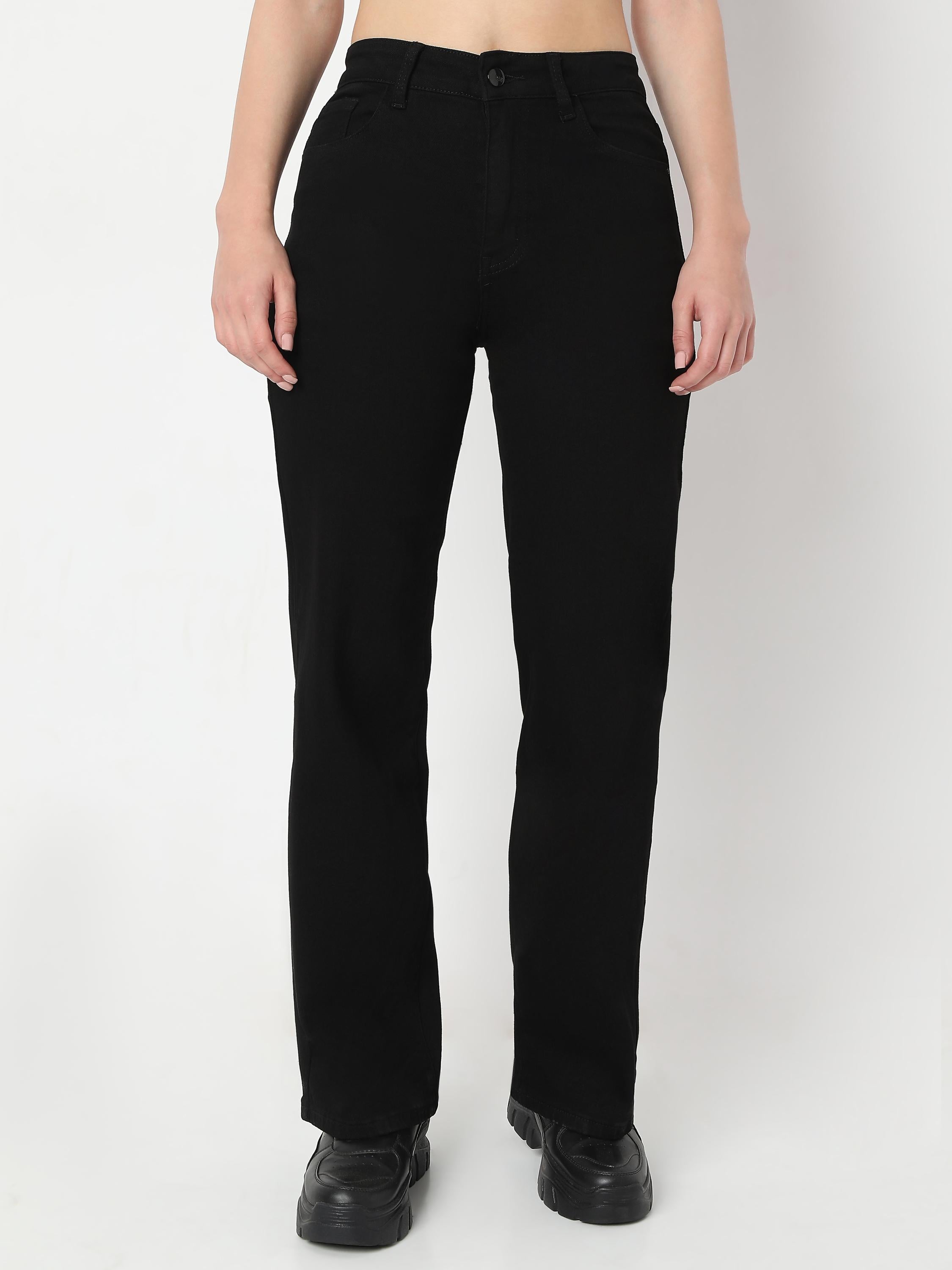 Straight-Leg High-Rise Jeans