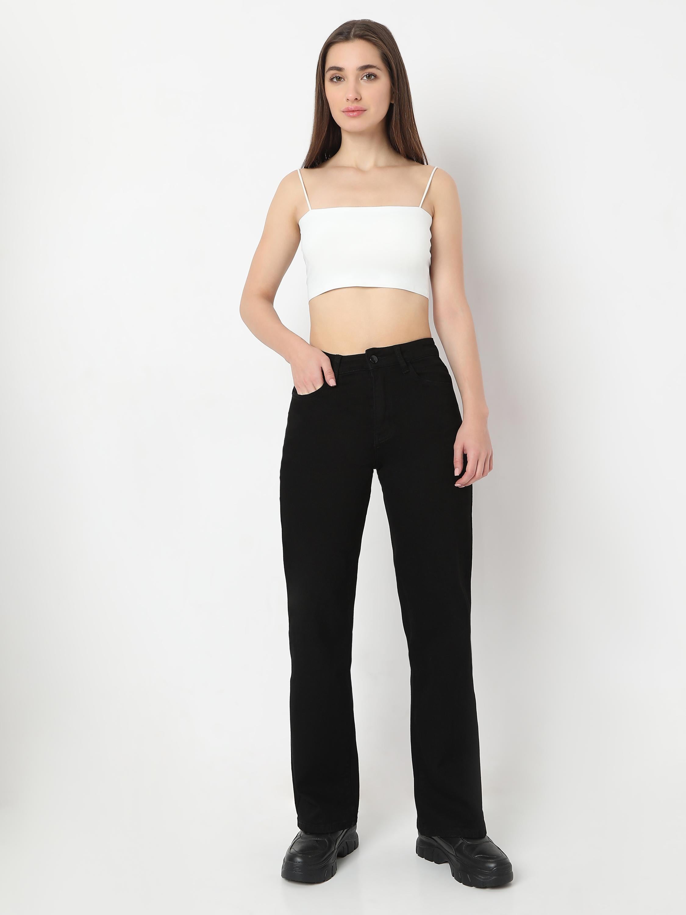 Straight-Leg High-Rise Jeans