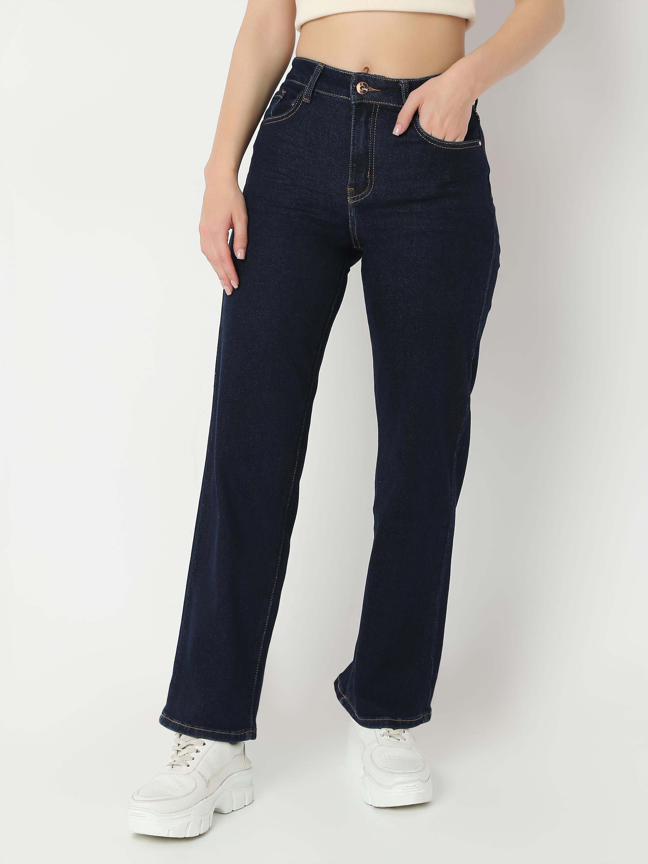 Straight-Leg High-Rise Jeans