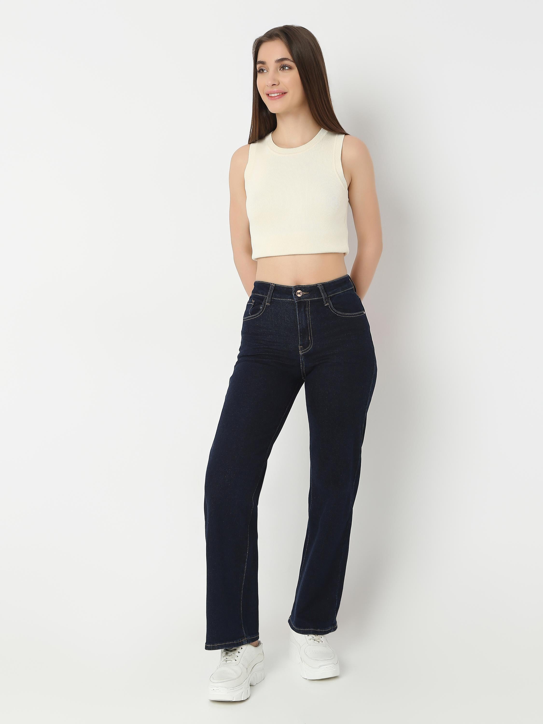 Straight-Leg High-Rise Jeans