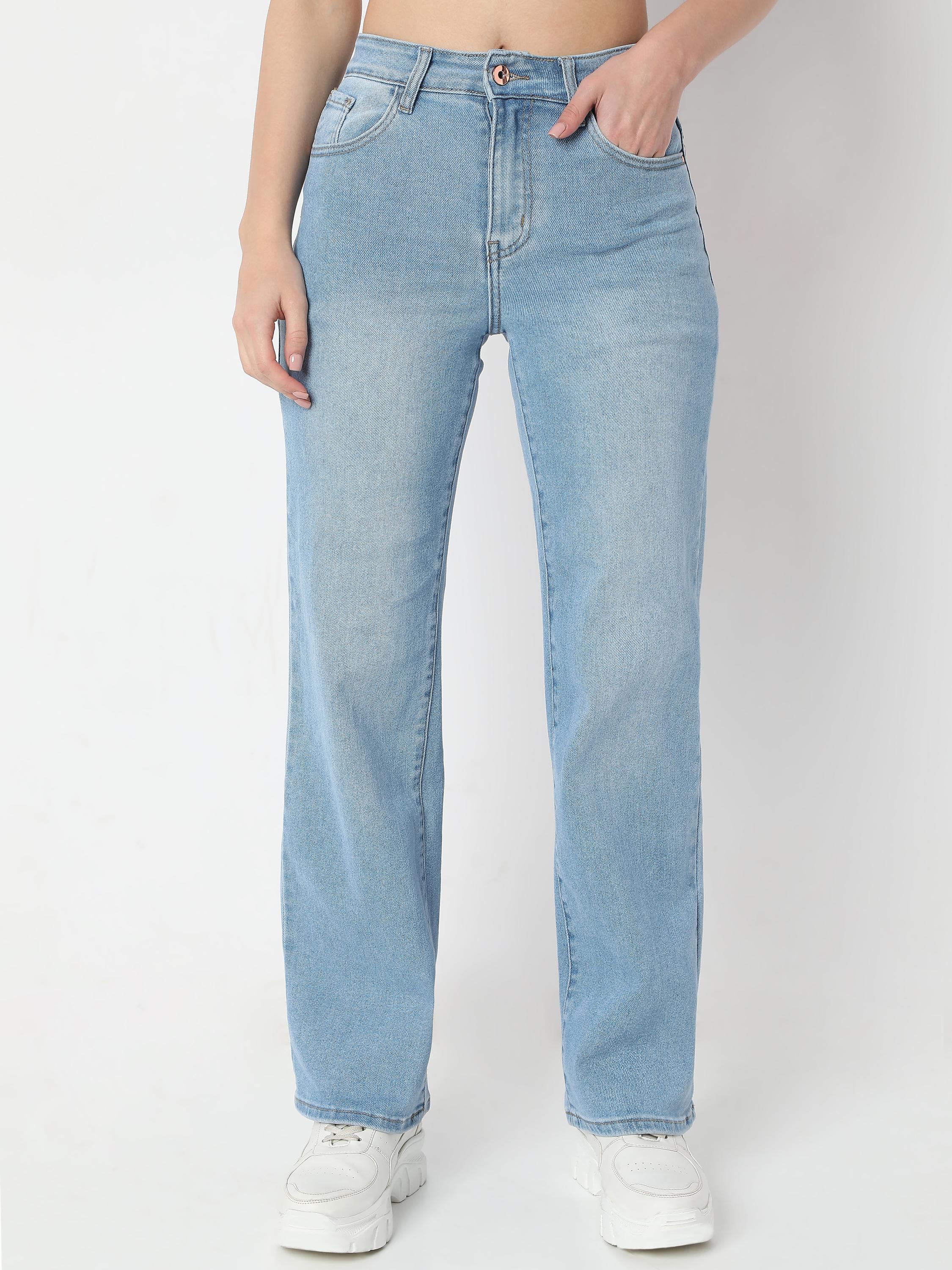 Straight-Leg High-Rise Jeans