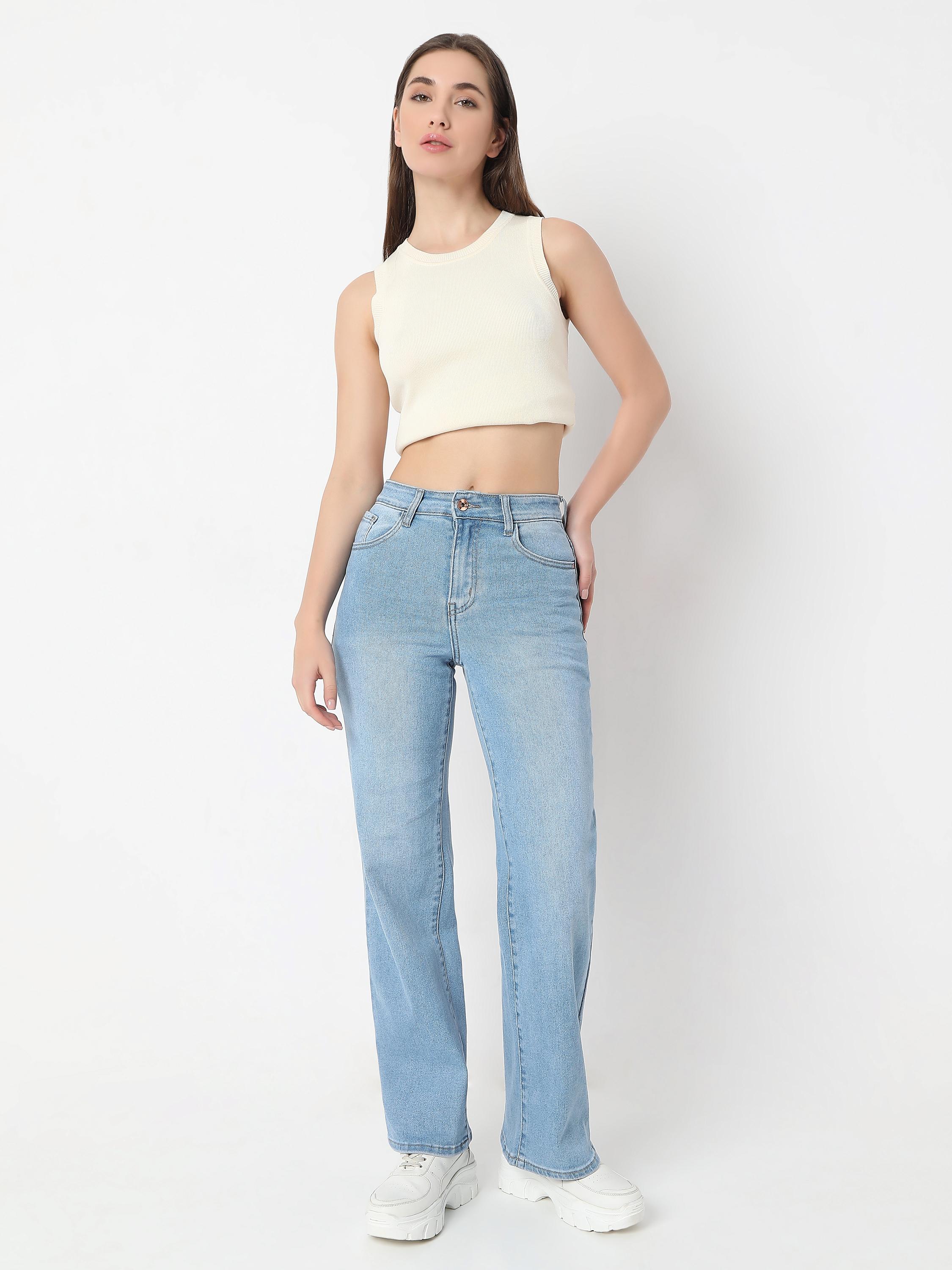 Straight-Leg High-Rise Jeans