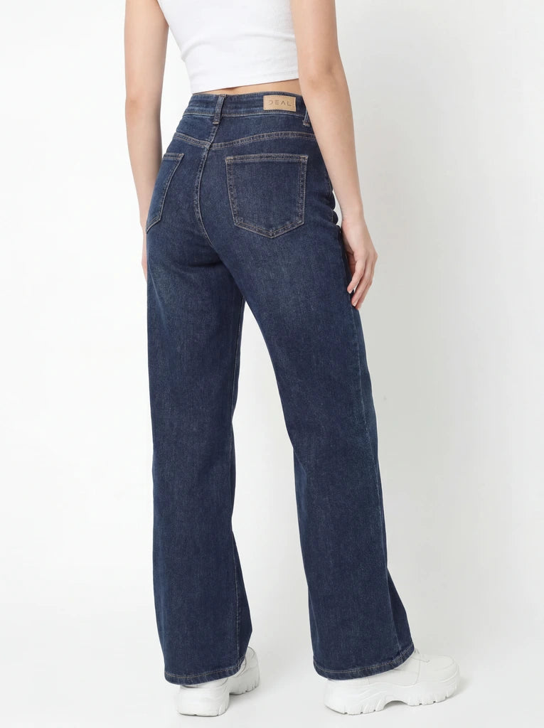 Women Wide Leg Denim Jeans