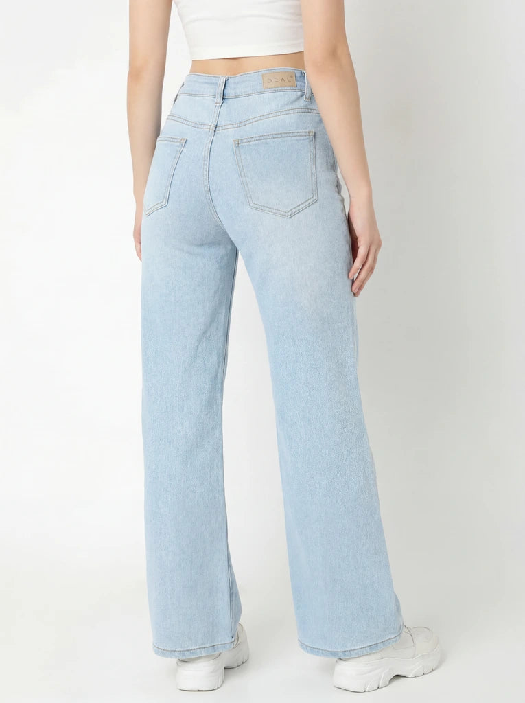 Women Wide Leg Denim Jeans