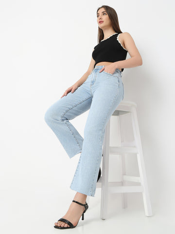 Mid-Rise Straight Jeans — Relaxed Fit