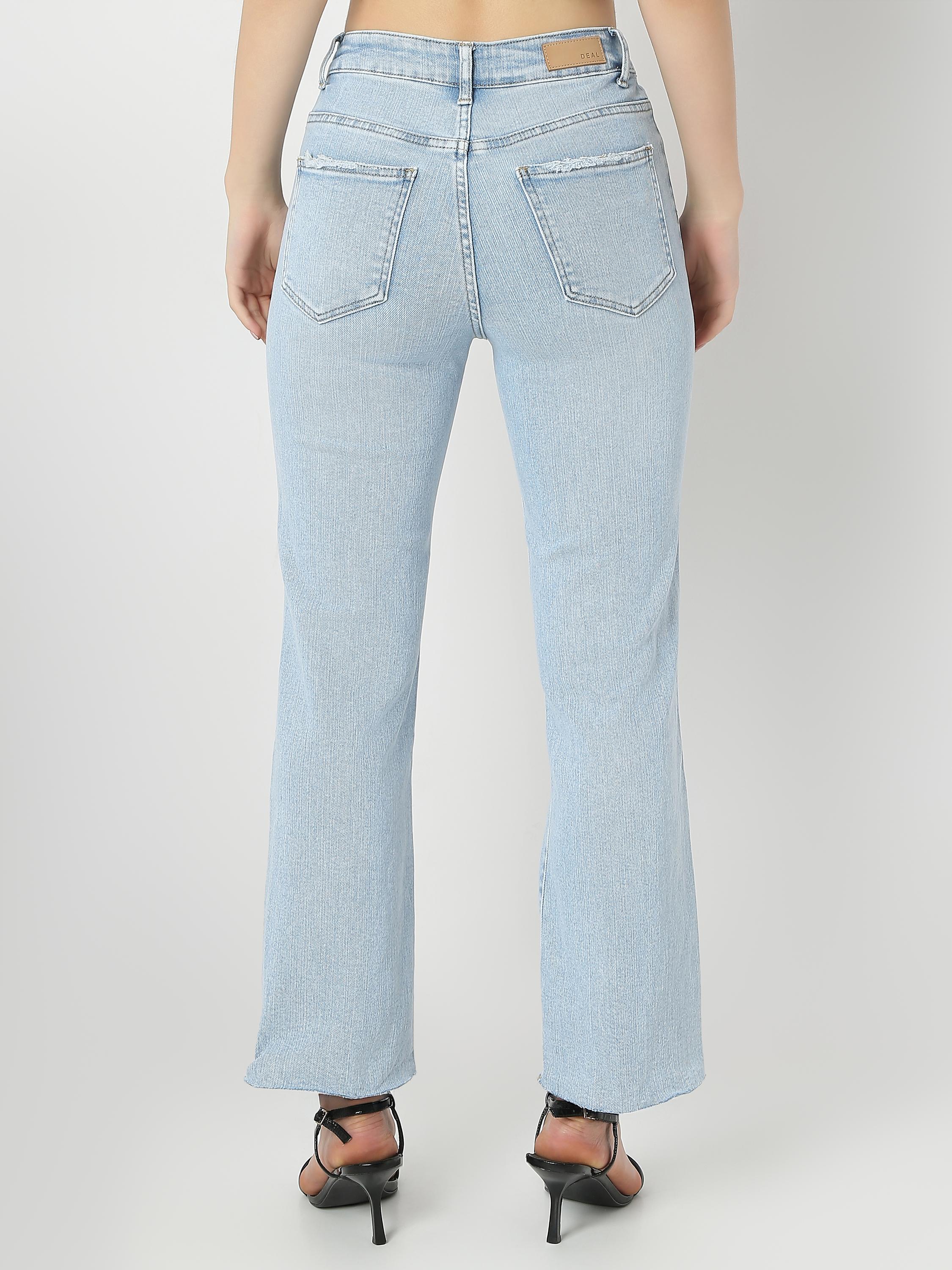 Mid-Rise Straight Jeans — Relaxed Fit