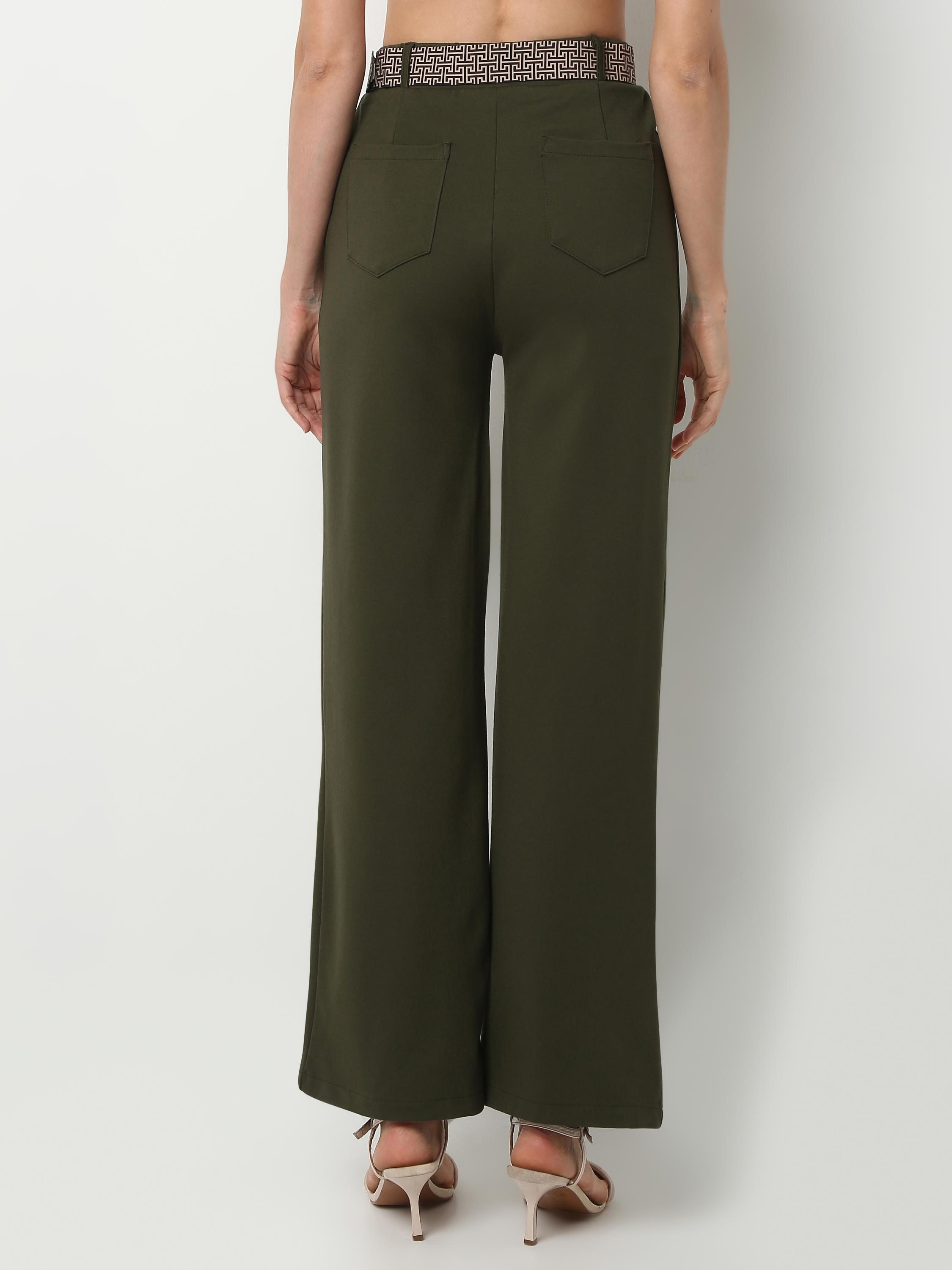 High-Rise Wide-Leg Tailored Trousers
