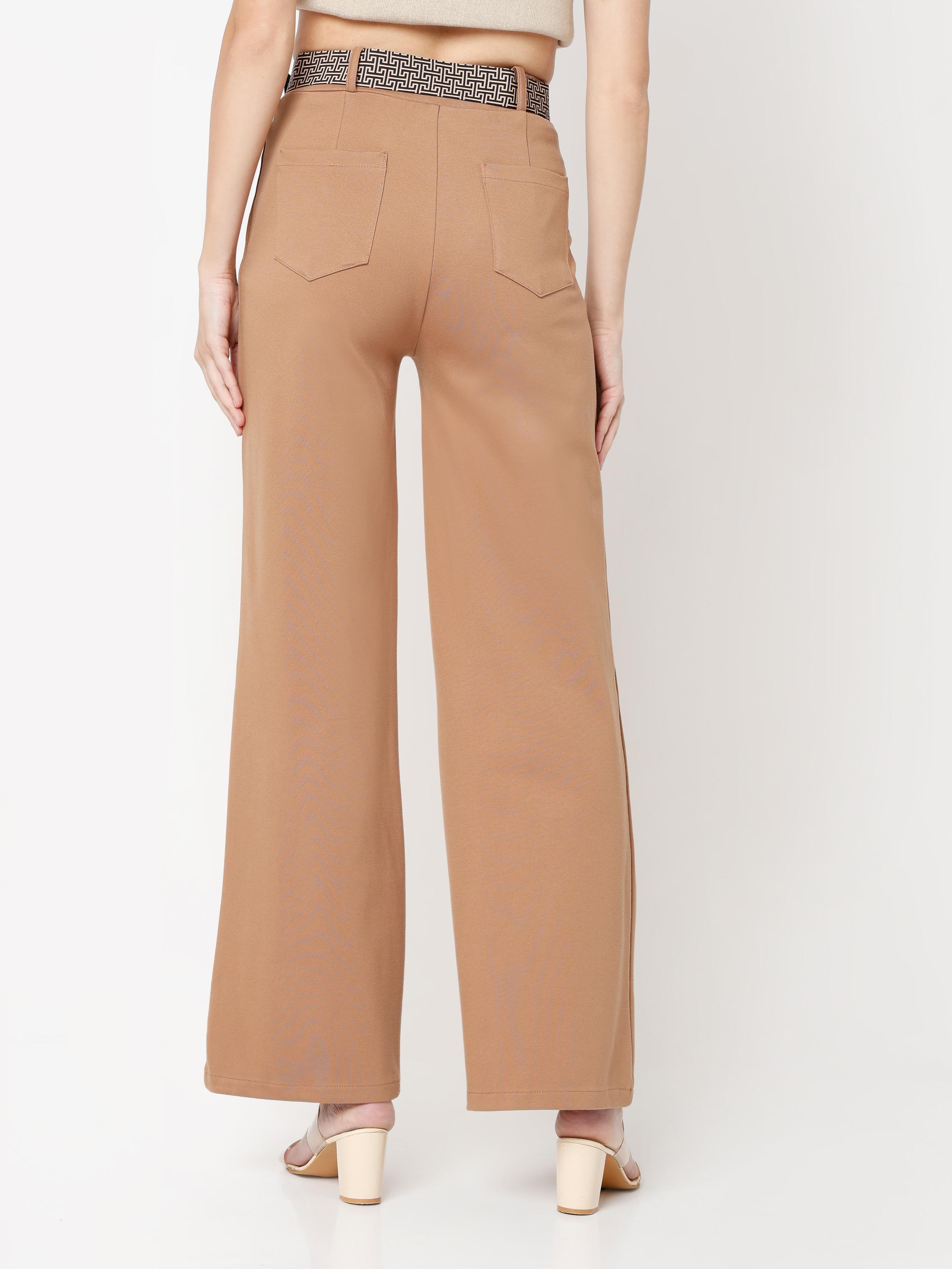 High-Rise Wide-Leg Tailored Trousers