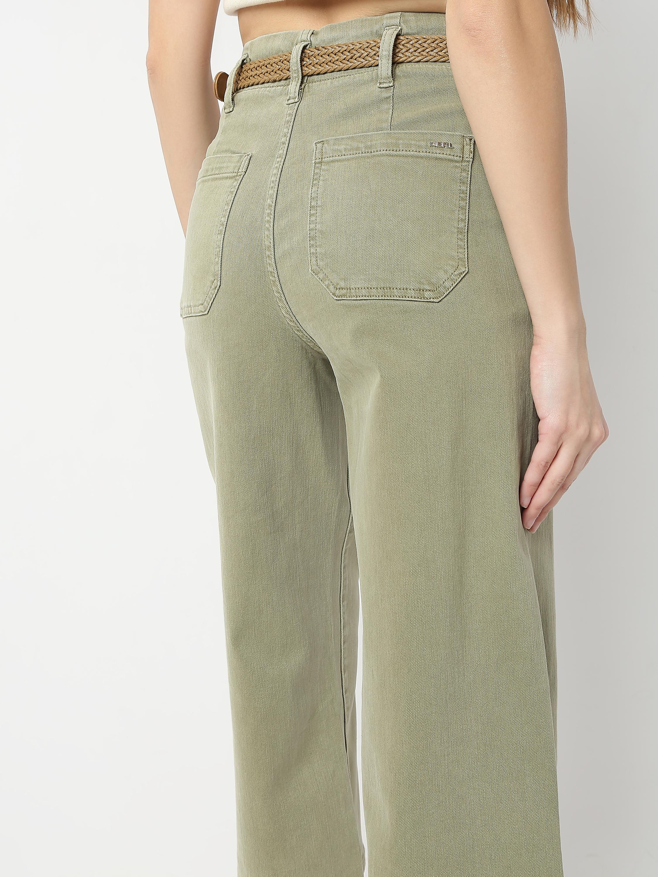 High-Rise Wide-Leg Culotte Jeans