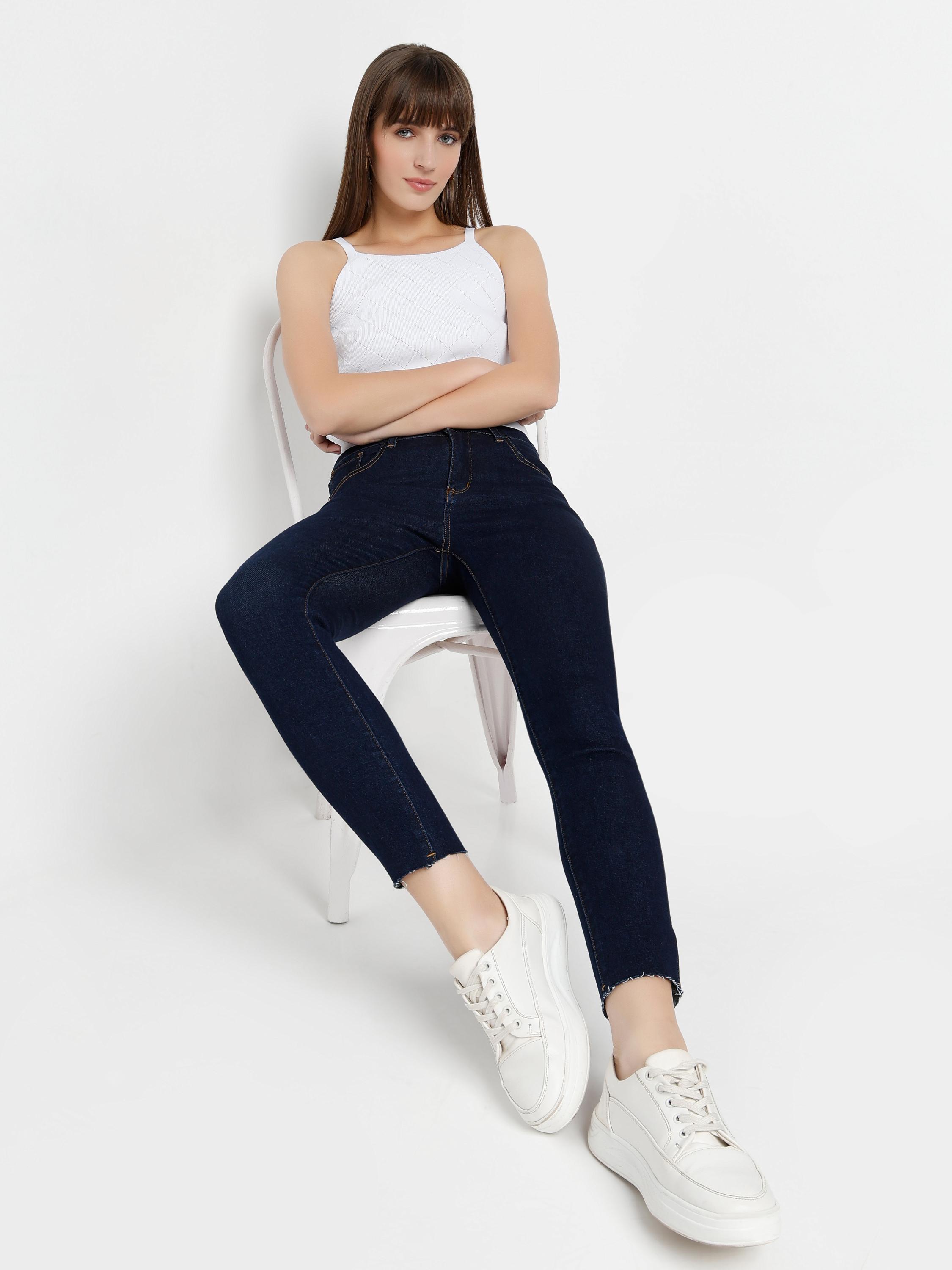 High-Rise Skinny Ankle Jeans