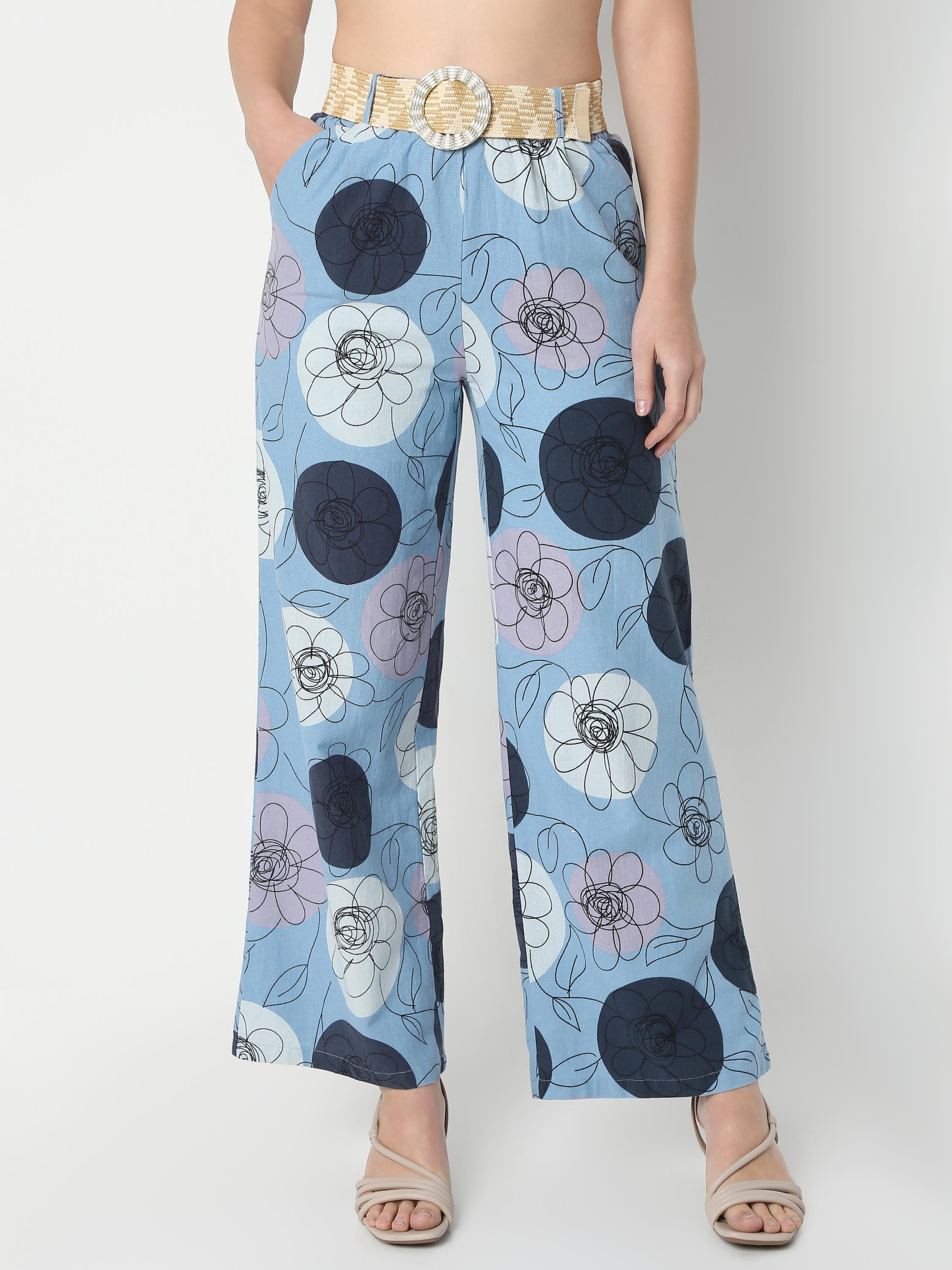 Statement Printed Loose Fit Pants