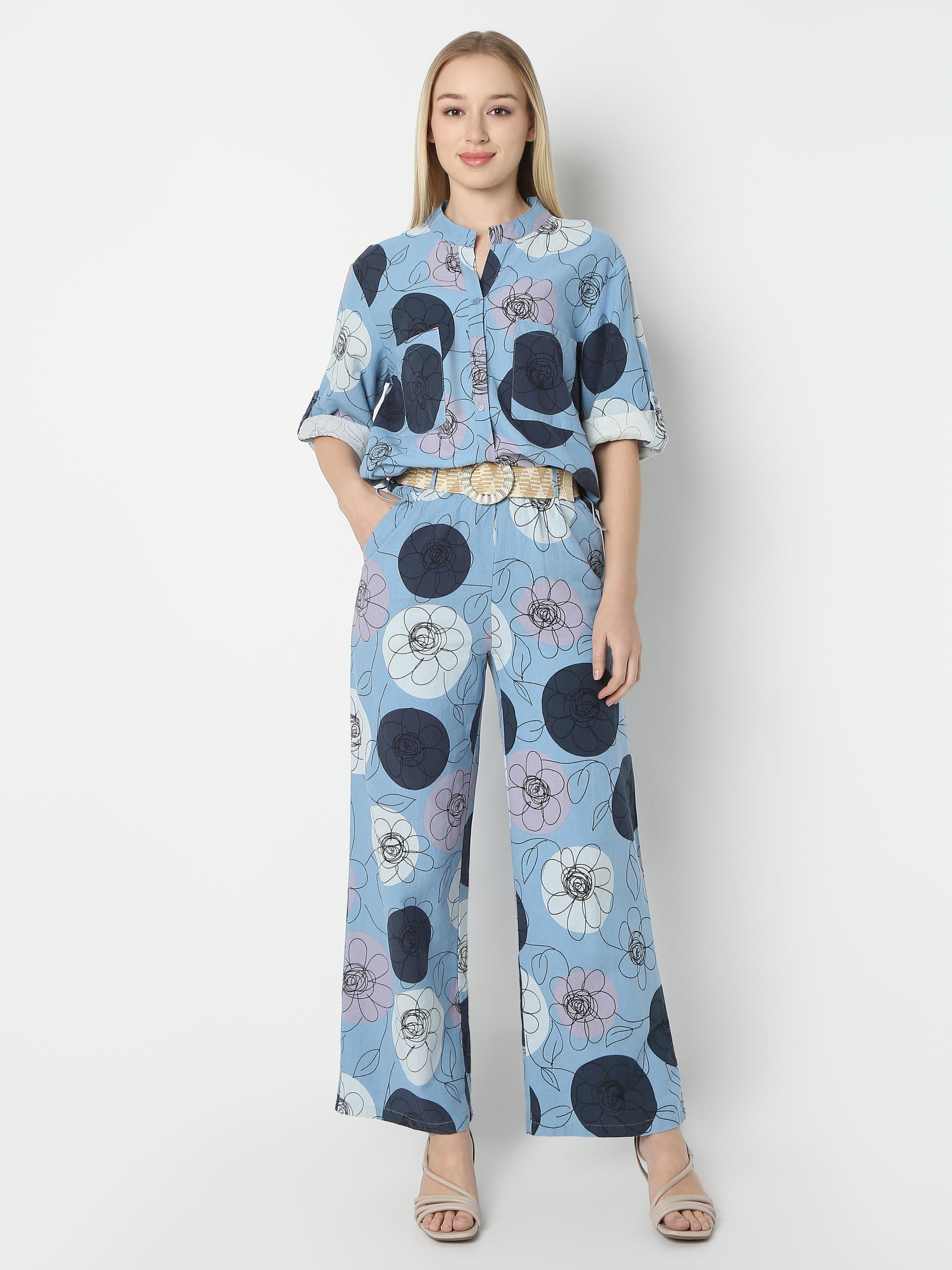Statement Printed Loose Fit Pants