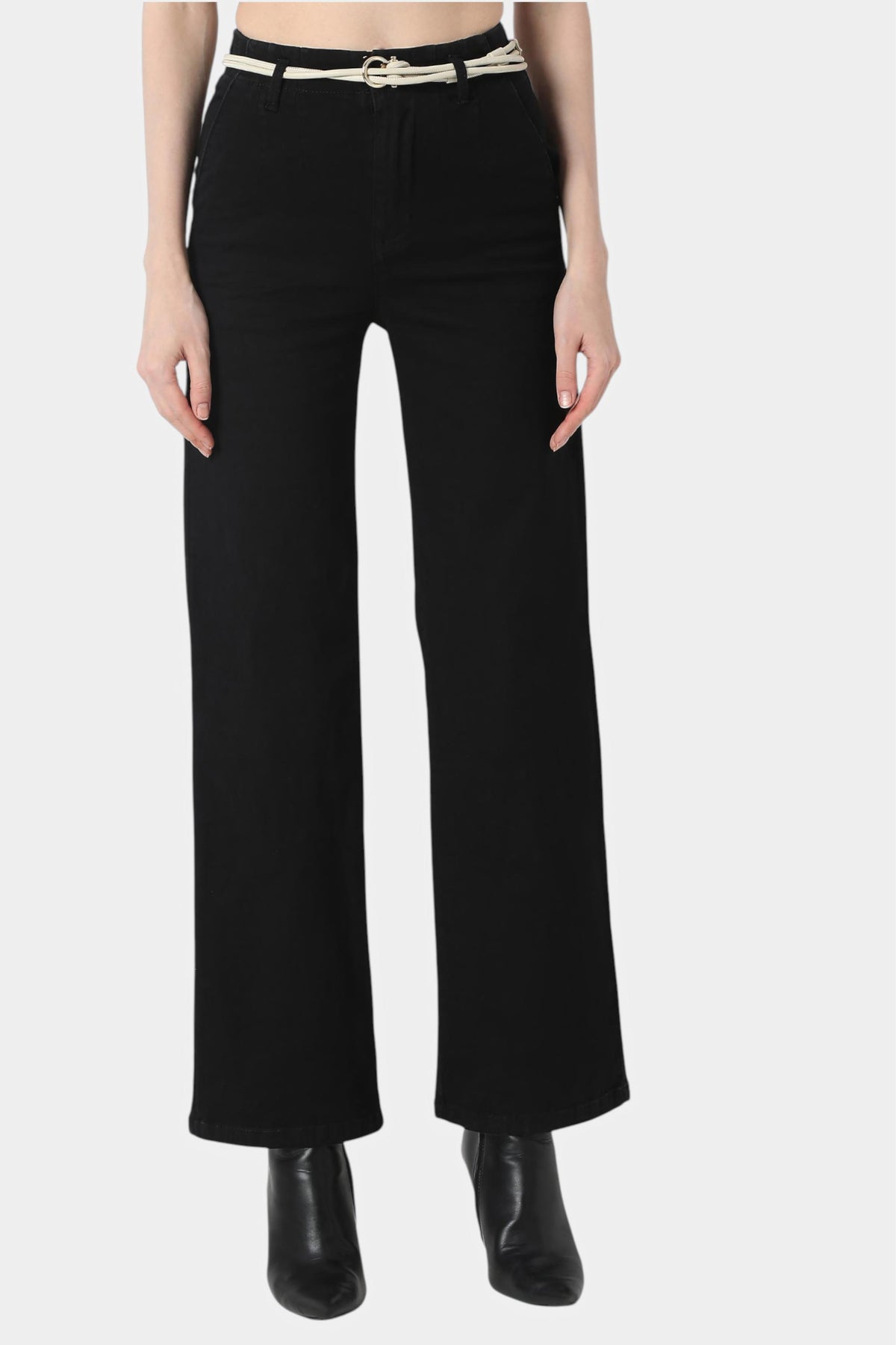 High Rise Wide Leg Trousers