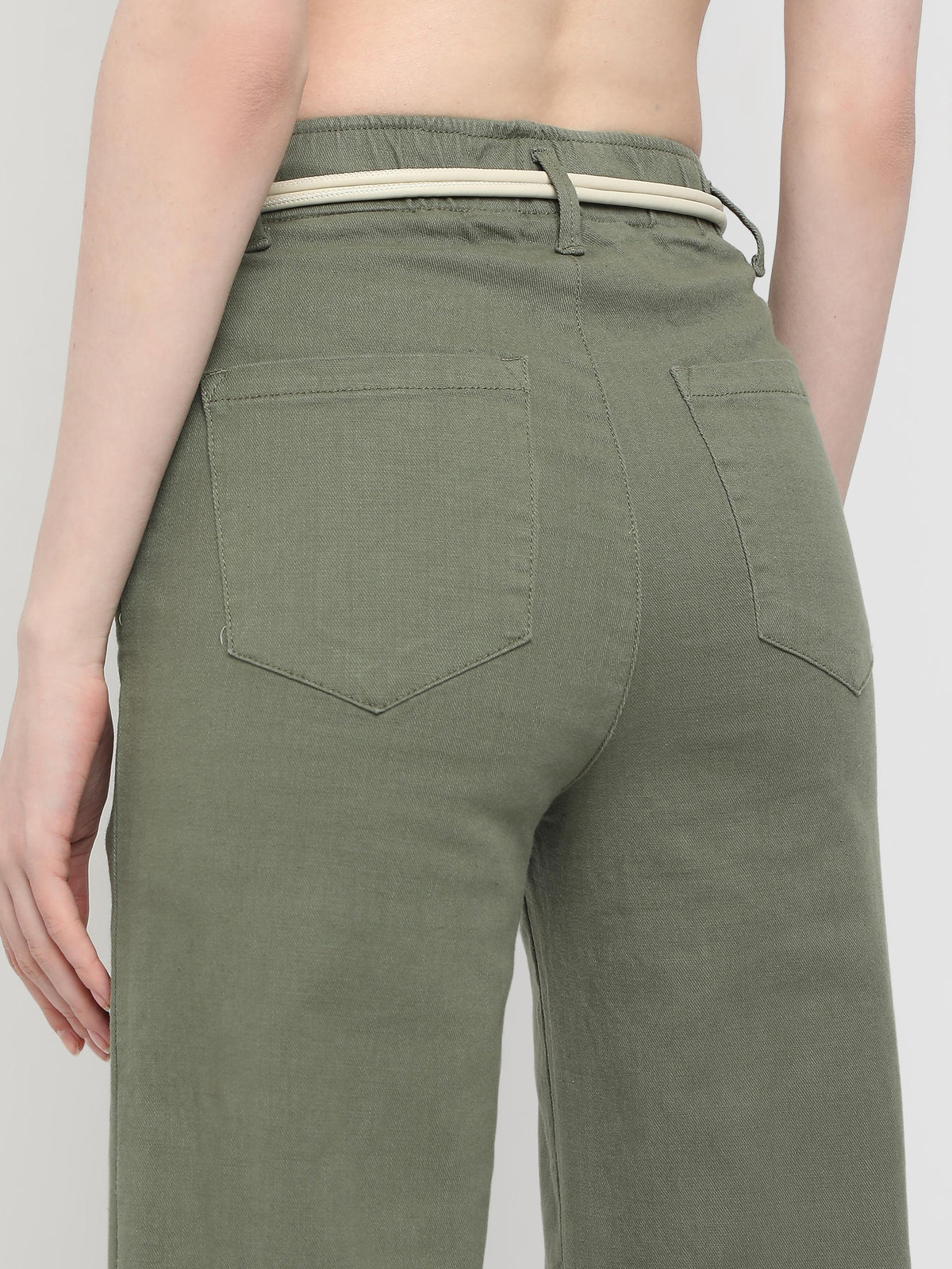 High Rise Wide Leg Trousers