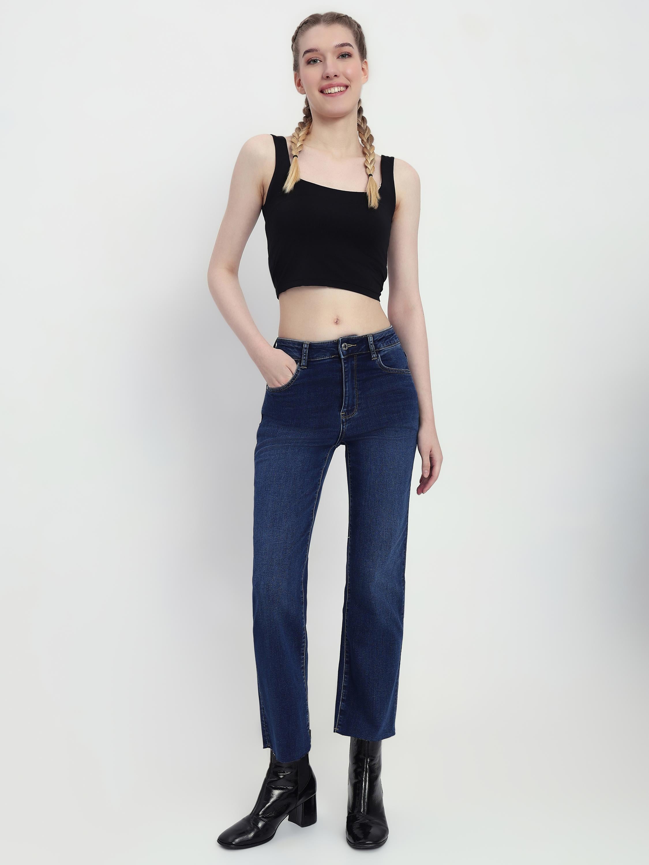 Regular Fit Straight Leg Jeans