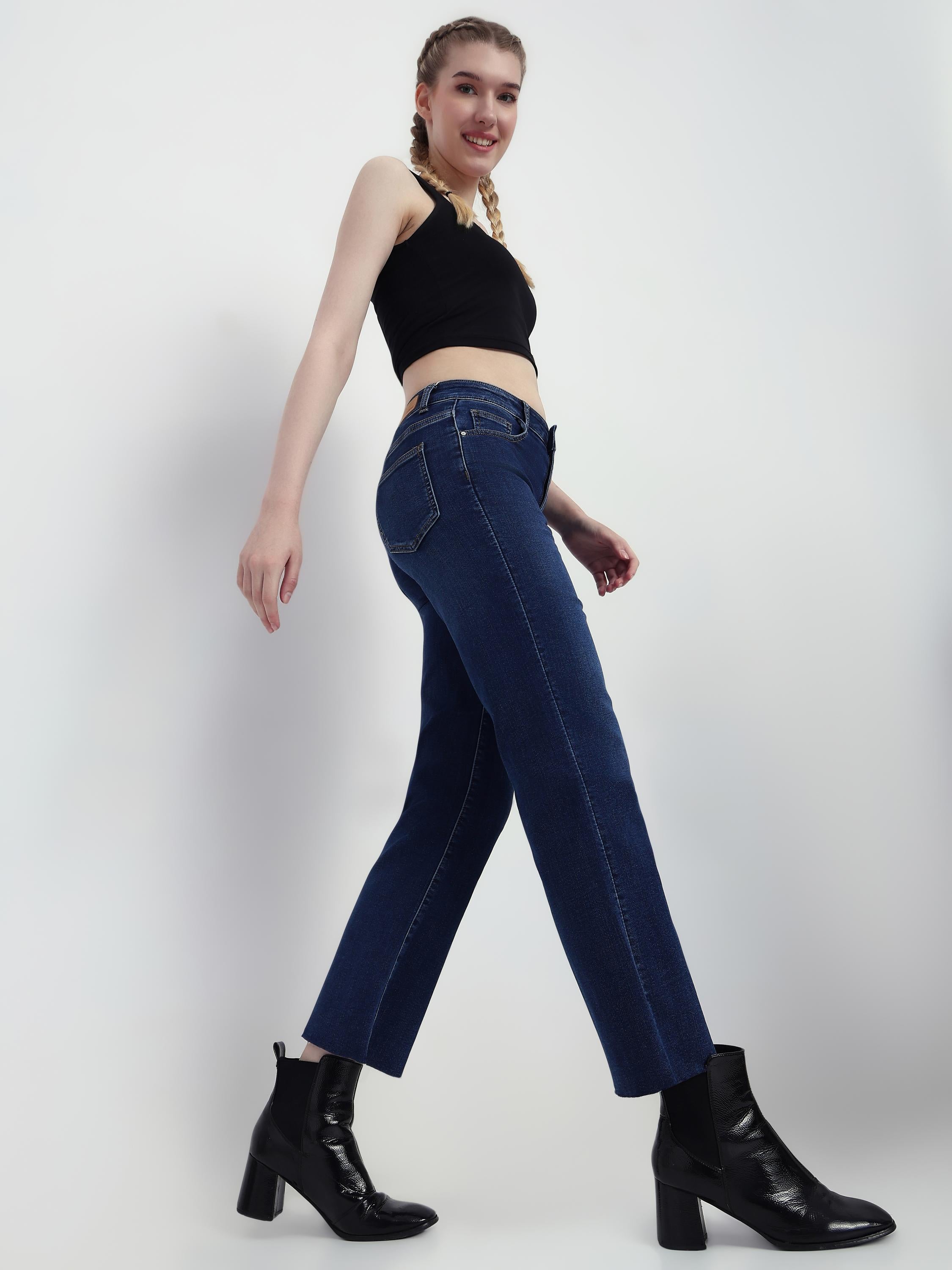 Regular Fit Straight Leg Jeans