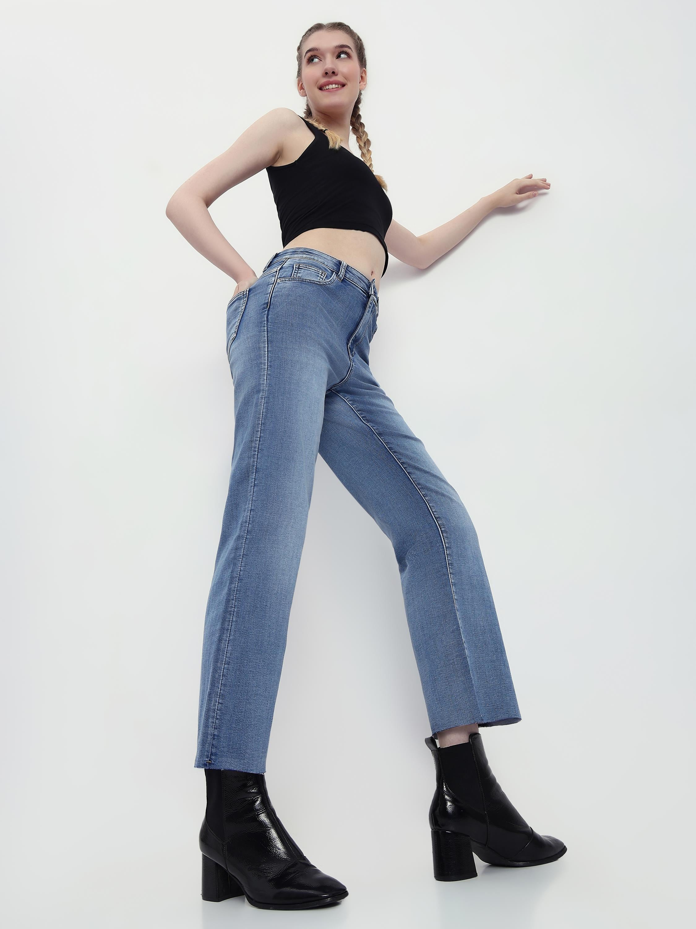 Regular Fit Straight Leg Jeans