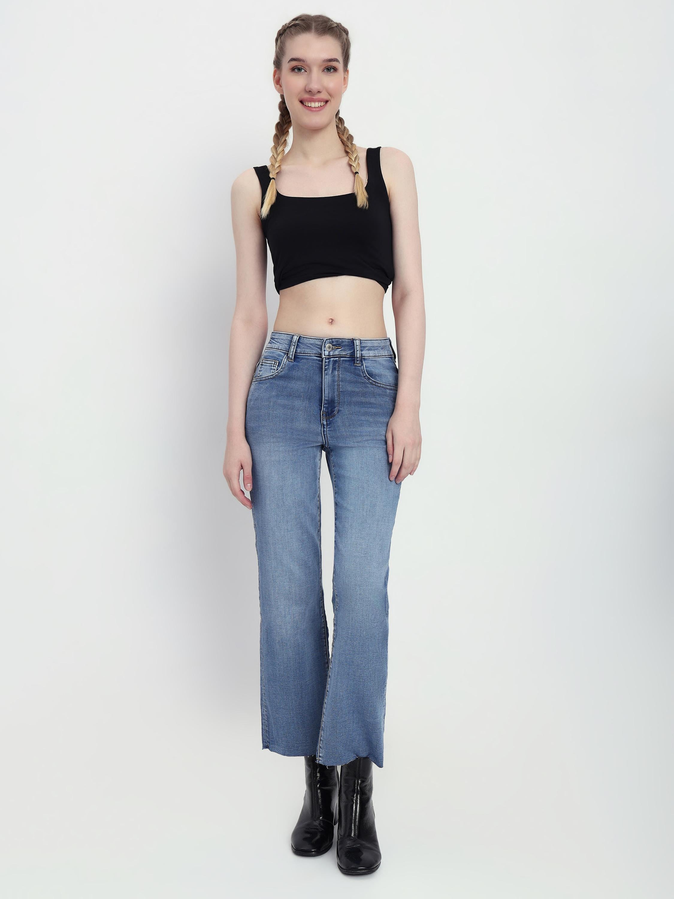 Regular Fit Straight Leg Jeans