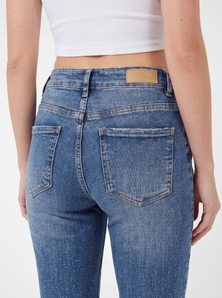 Slim-Fit Washed Denim Jeans