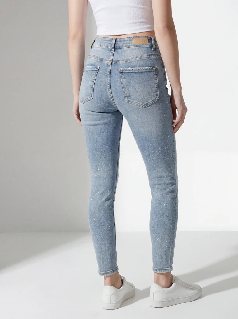 Slim-Fit Washed Denim Jeans