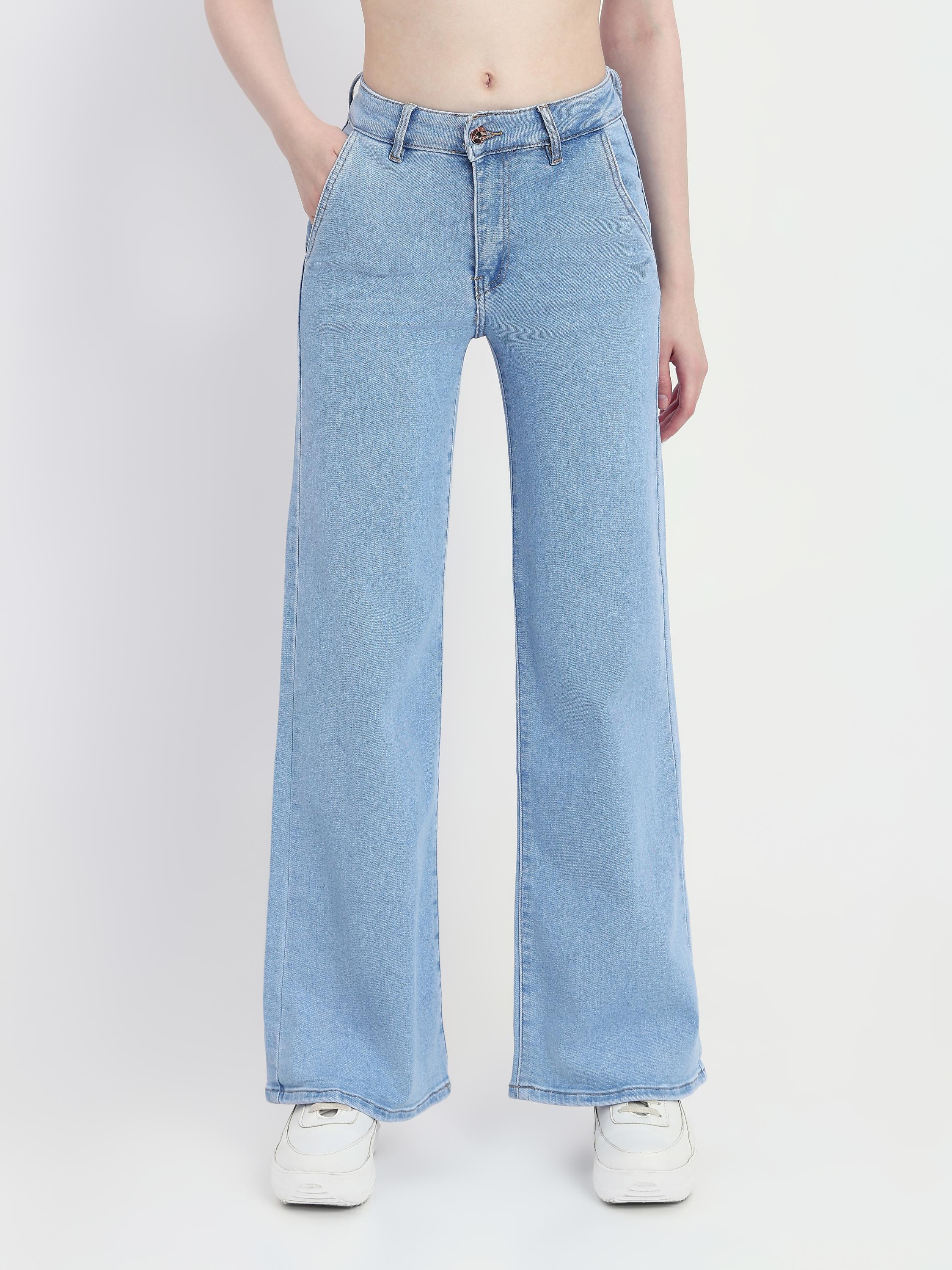 Flare – Mid Rise Wide Leg Denim