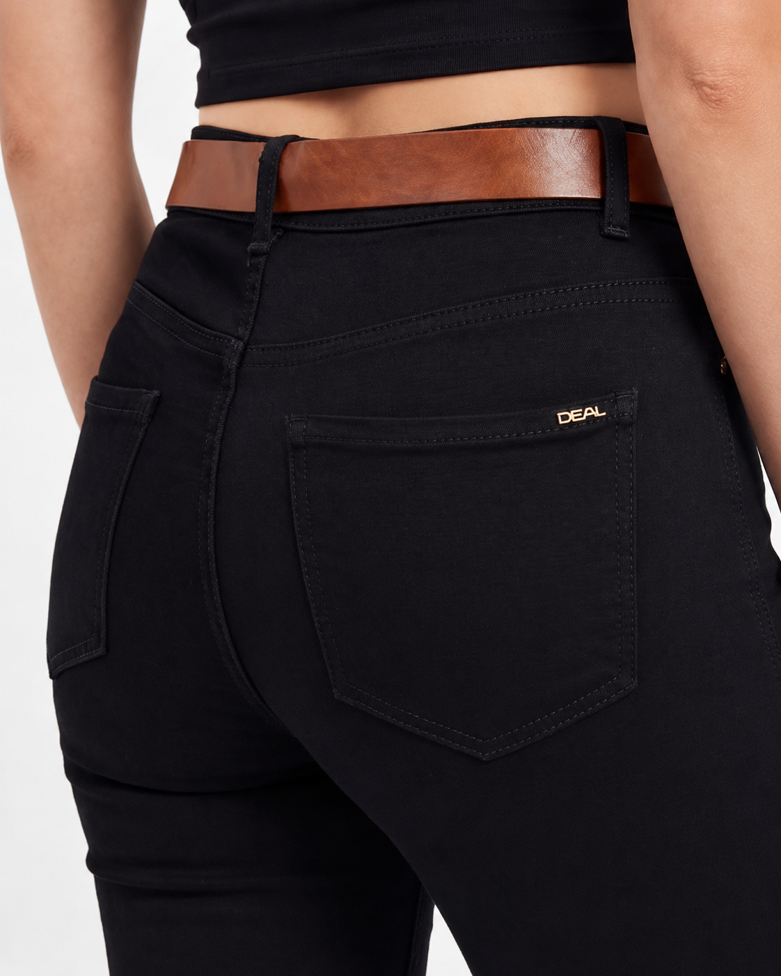 High-Waist Flared Denim Jeans