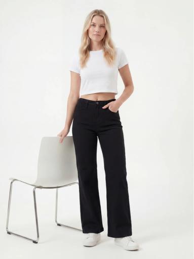 Wide Leg Straight Fit Pants
