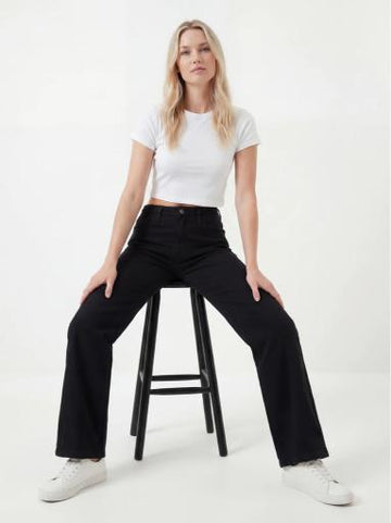Wide Leg Straight Fit Pants