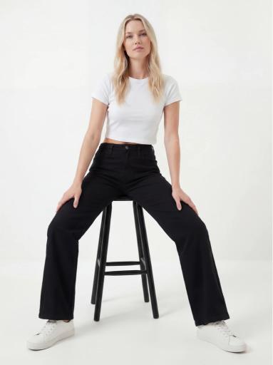 Wide Leg Straight Fit Pants