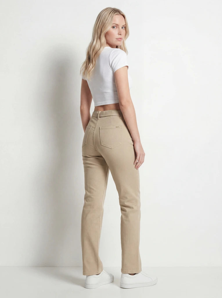 Straight Cotton Trousers