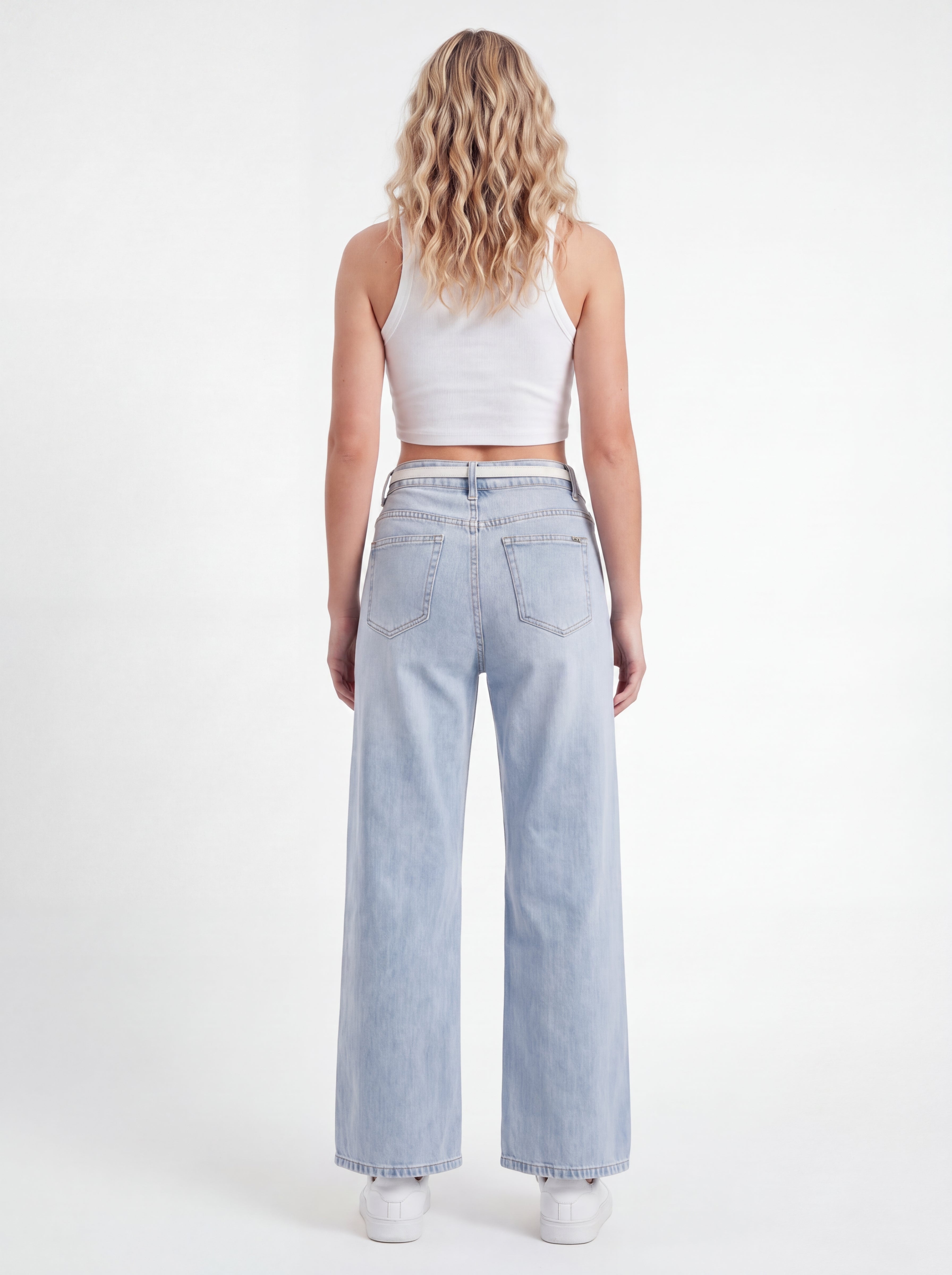 Wide-Leg High-Rise Denim Jeans